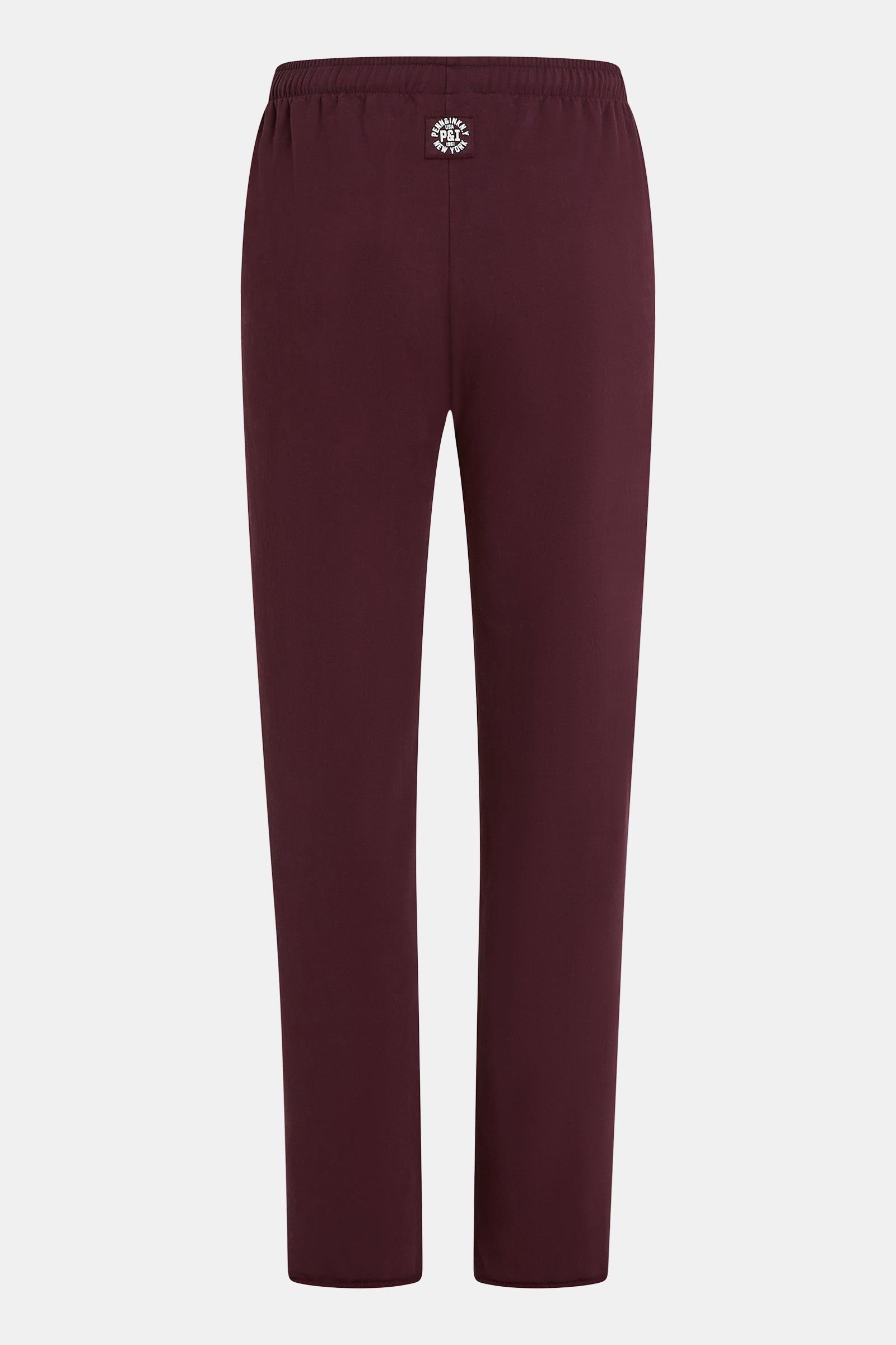 TROUSERS STRIPE (W25F1706) AUBERGINE - ECRU