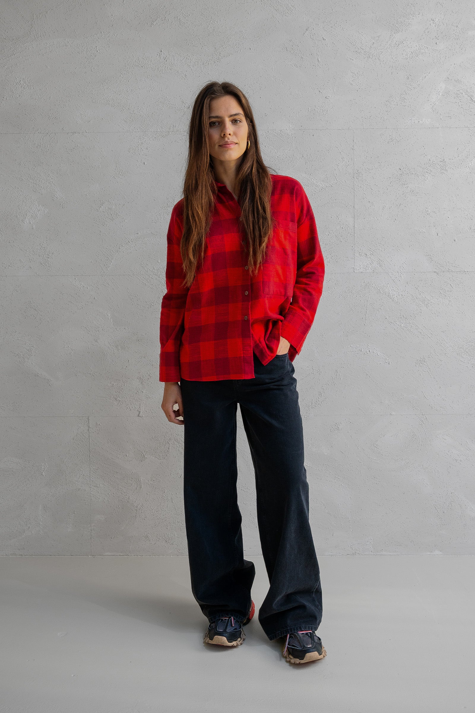 BLOUSE (W25F1734) TOMATO