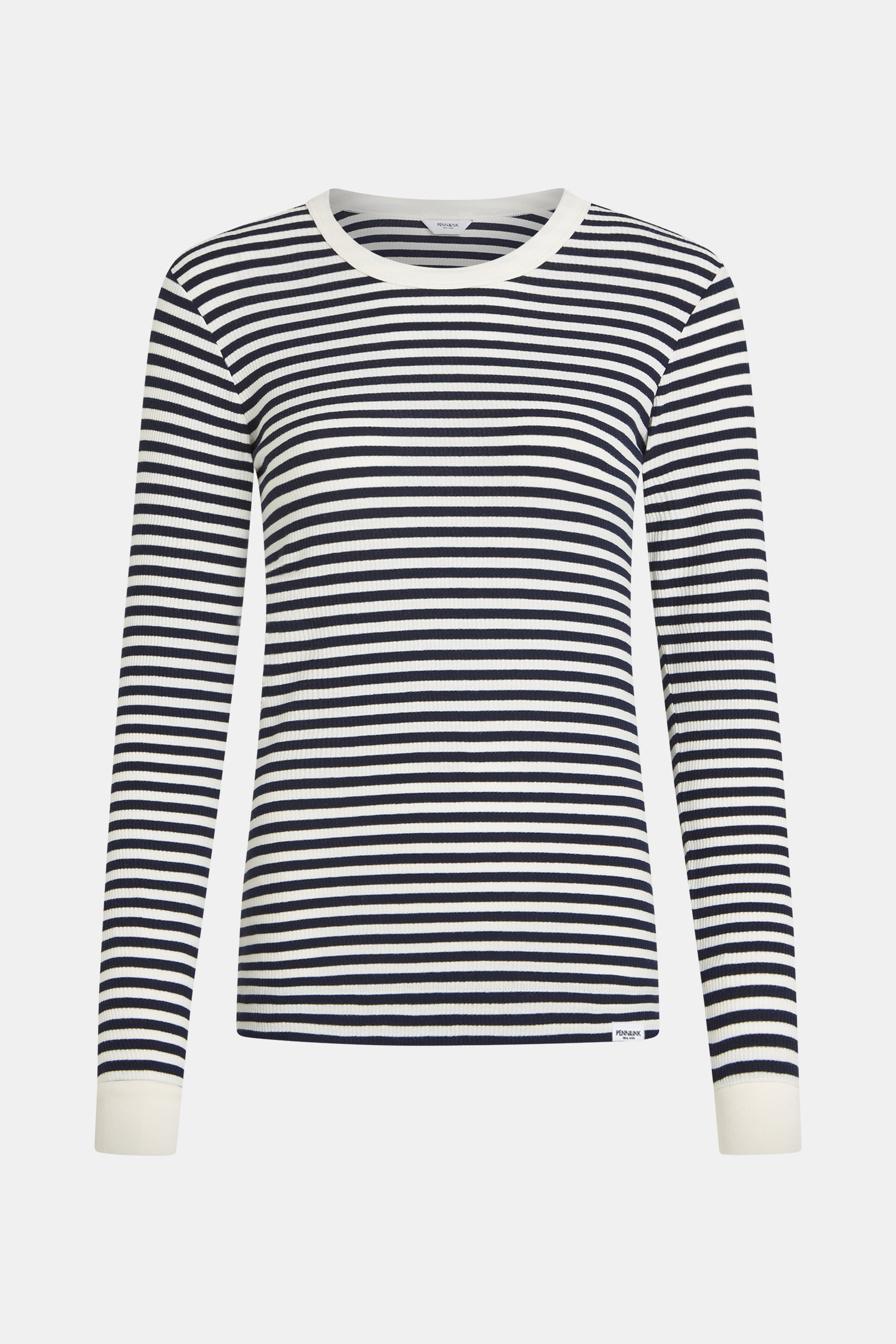 LONGSLEEVE STRIPE (W25F1745-ST) ECRU - NAVY