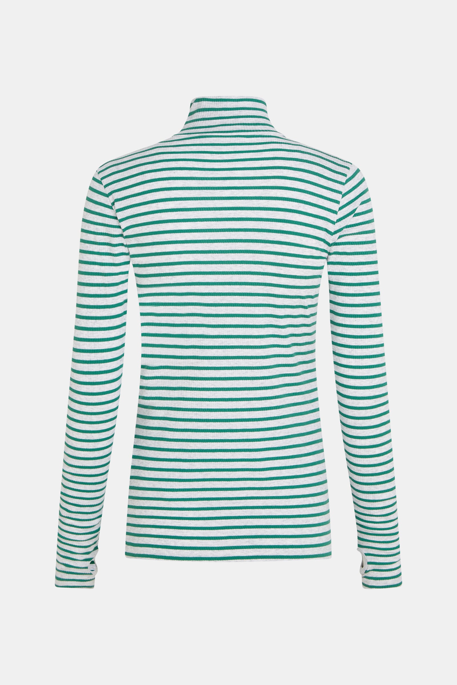 LONGSLEEVE MELANGE STRIPE (W25F1761LTD-M) GREY MELANGE - GREEN