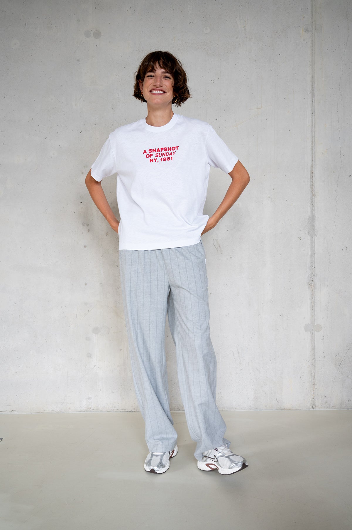 T-SHIRT PRINT (W25F1783LTD) WHITE - RED