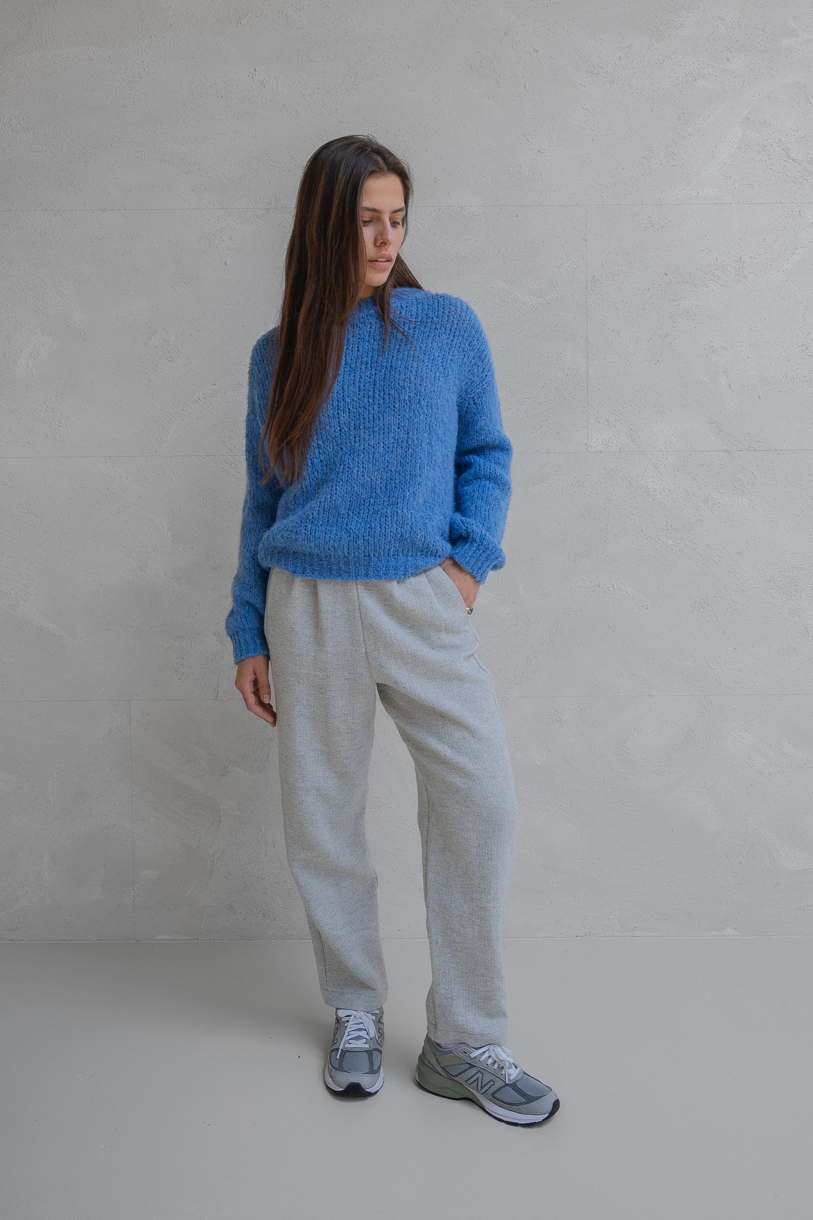 TROUSERS (W25N1627) GREY MELANGE