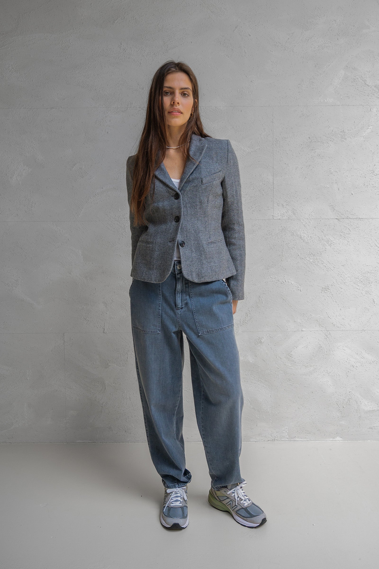 BLAZER (W25N1629) GREY MELANGE