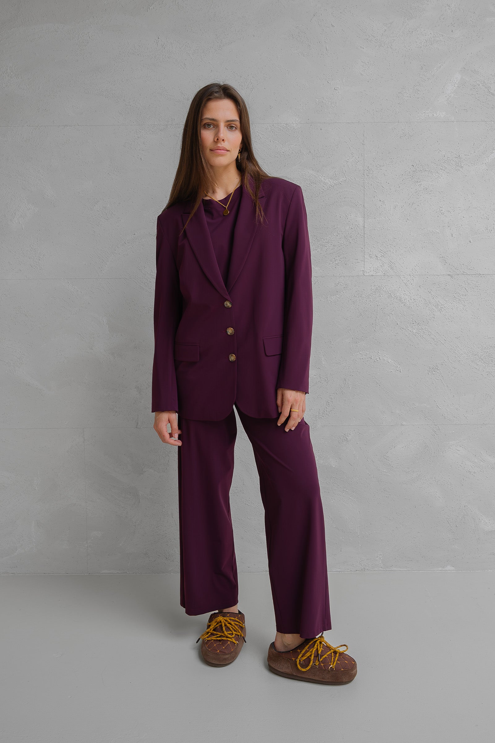 BLAZER (W25N1641) AUBERGINE