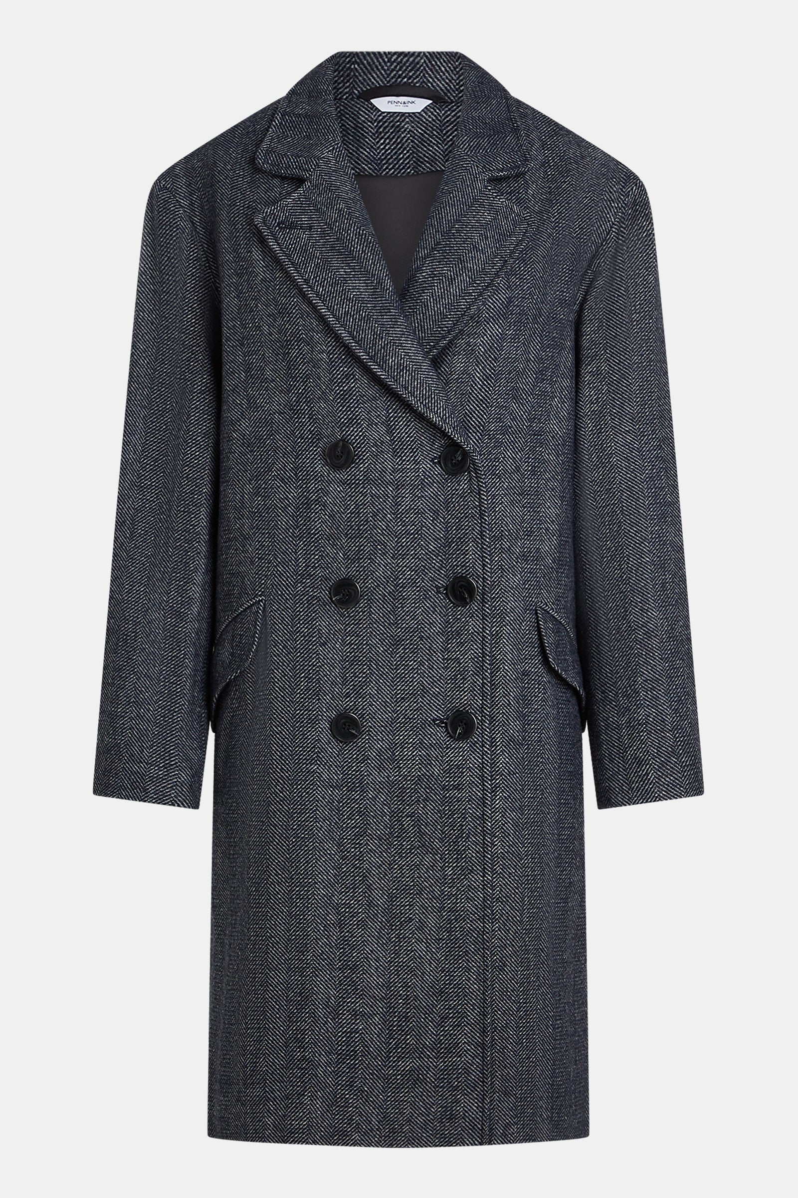 COAT (W25N1647) NAVY MELANGE