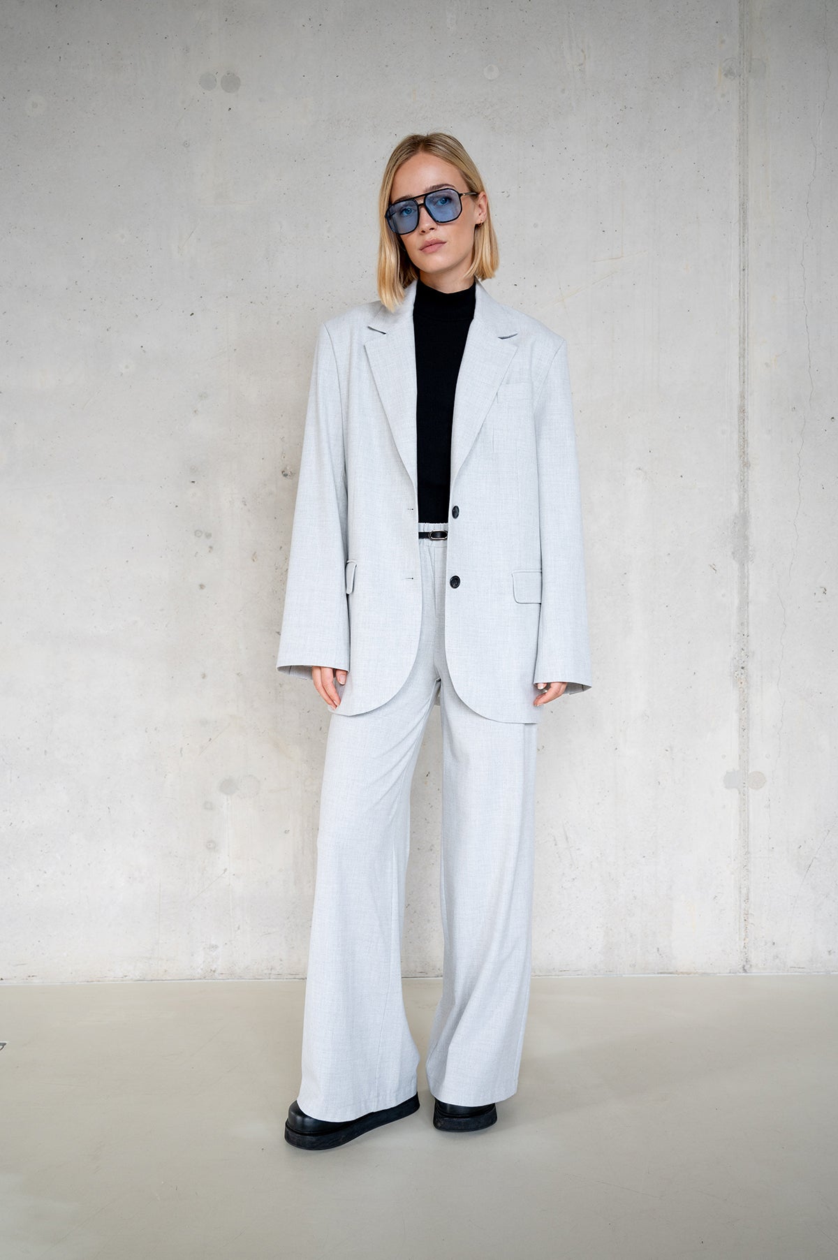 TROUSERS (W25N1669LTD) GREY MELANGE