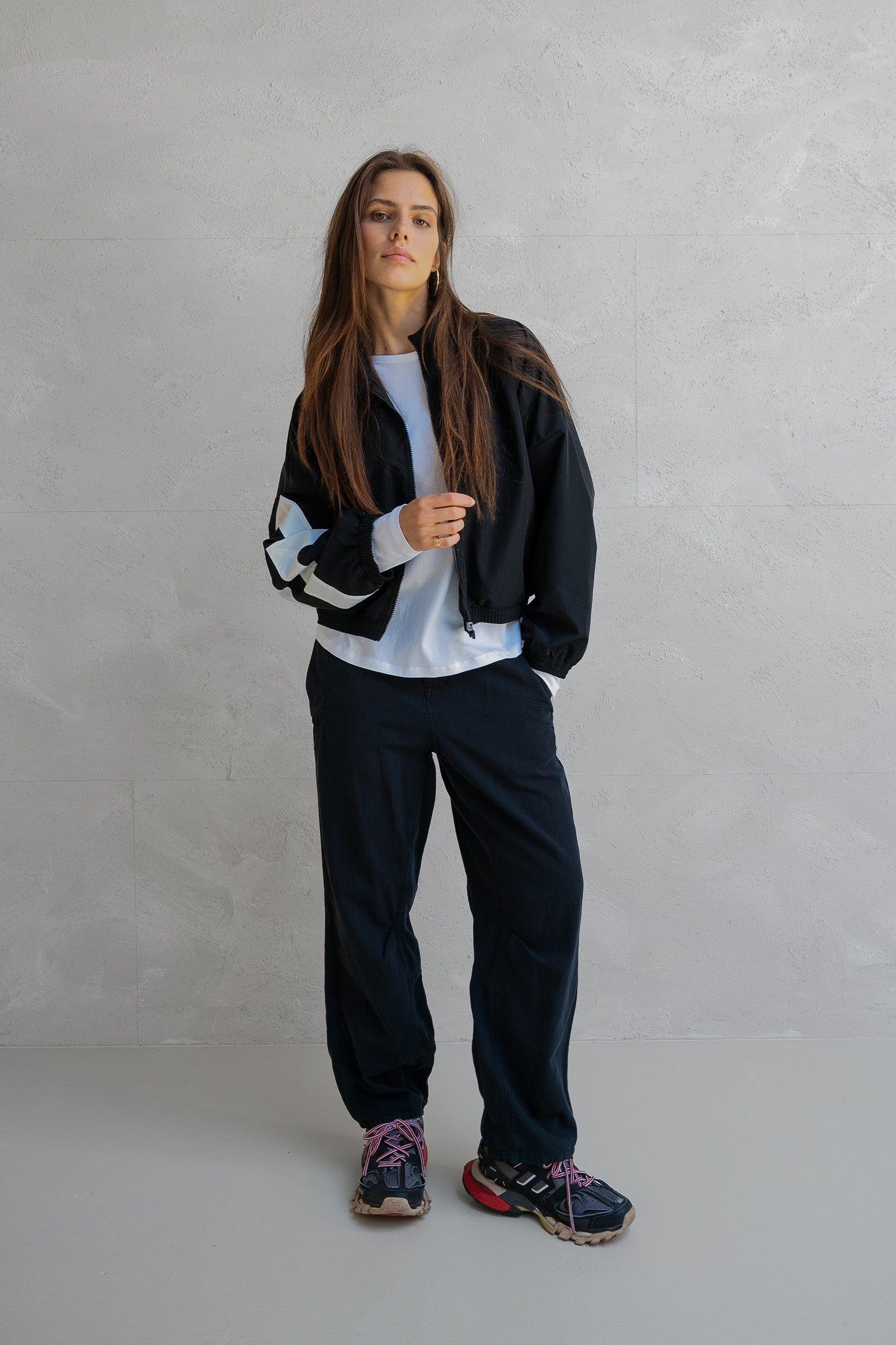 CARDIGAN (W25T1196) BLACK - ECRU