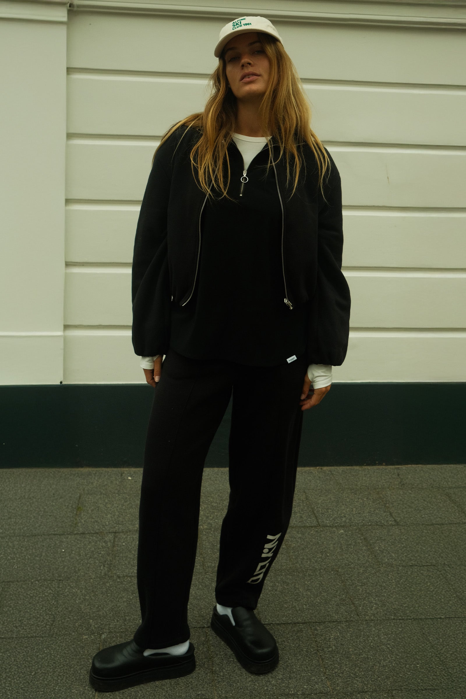 TROUSERS PRINT (W25T1218LTD) BLACK - ECRU