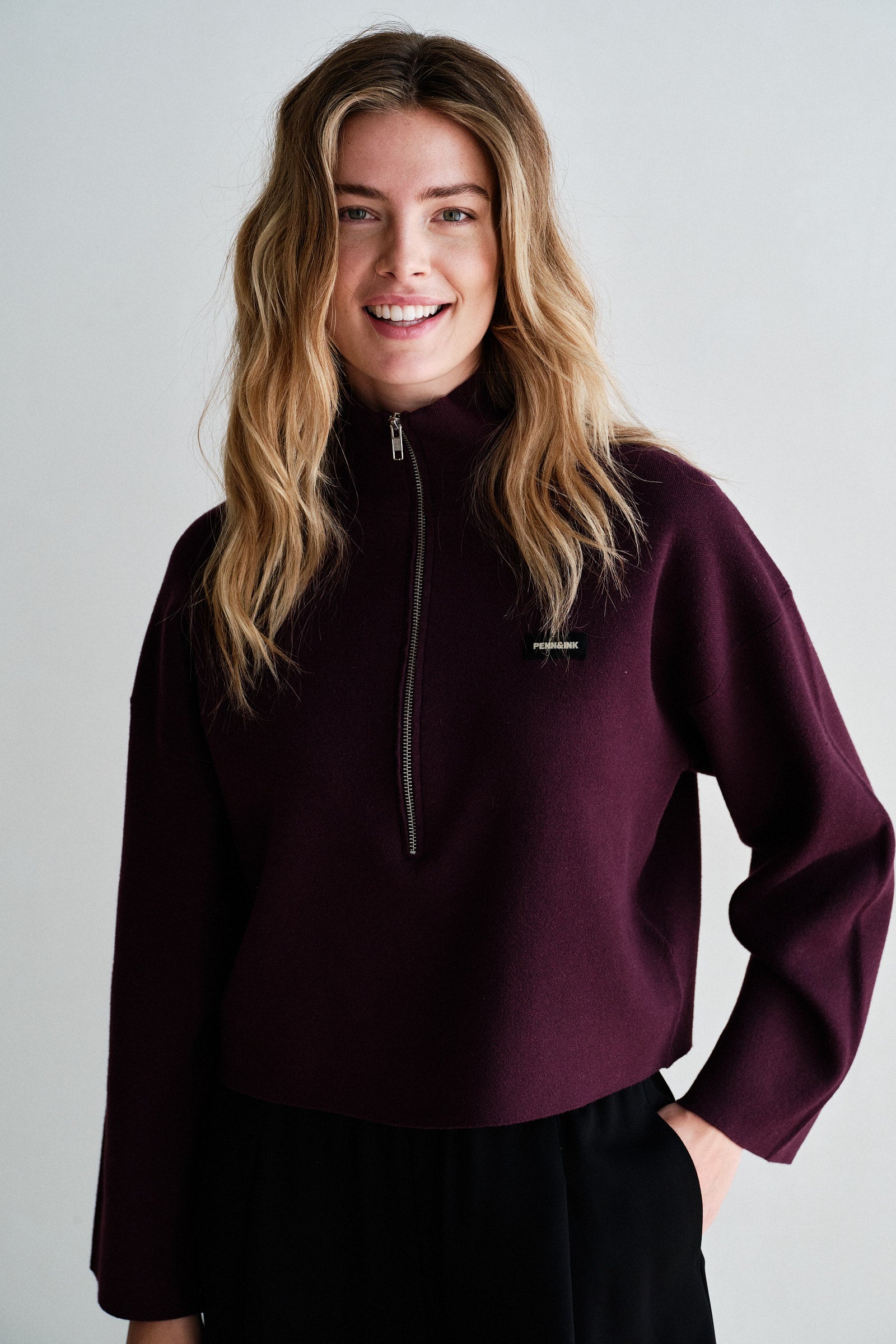 JUMPER (W26B420) AUBERGINE