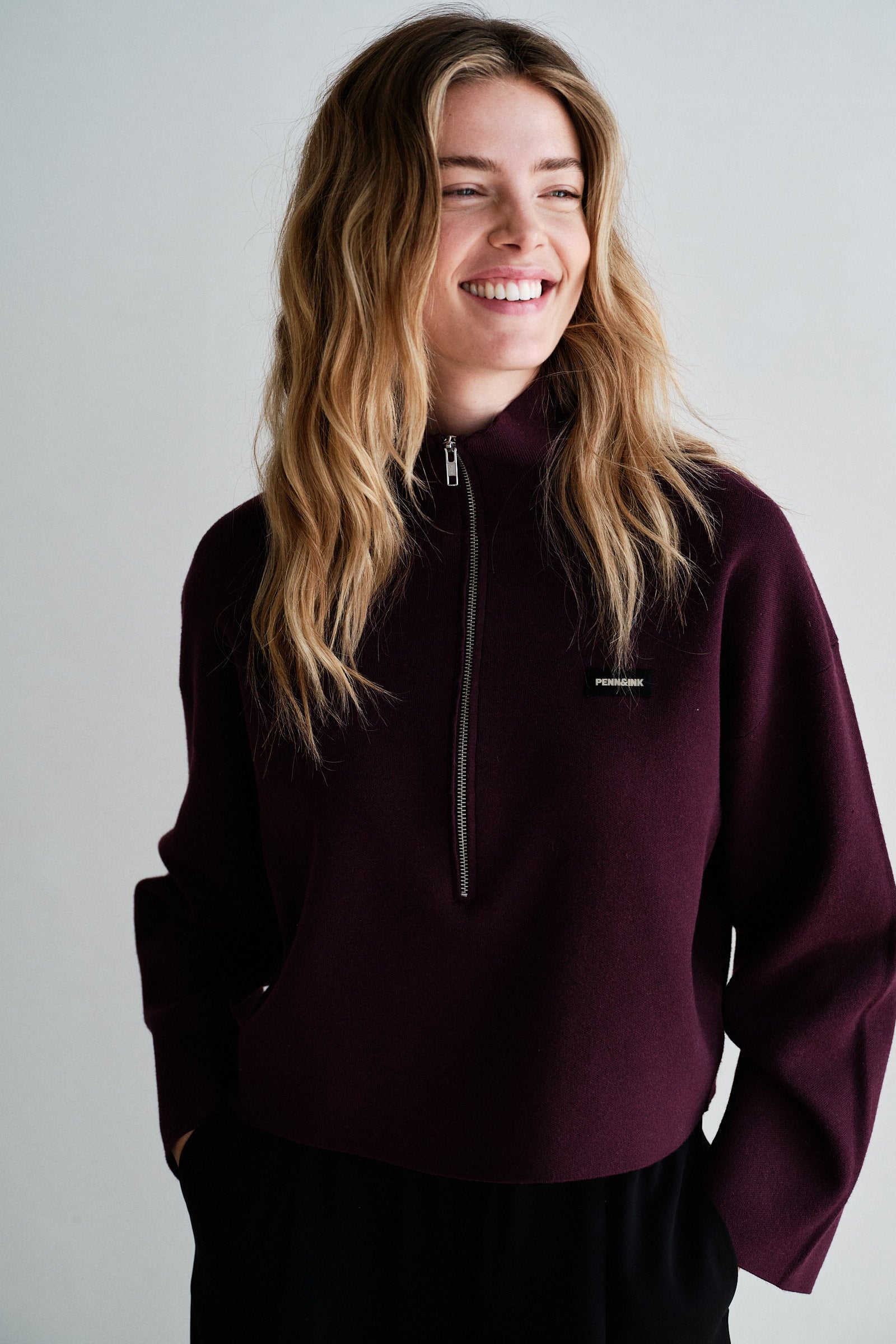 JUMPER (W26B420) AUBERGINE