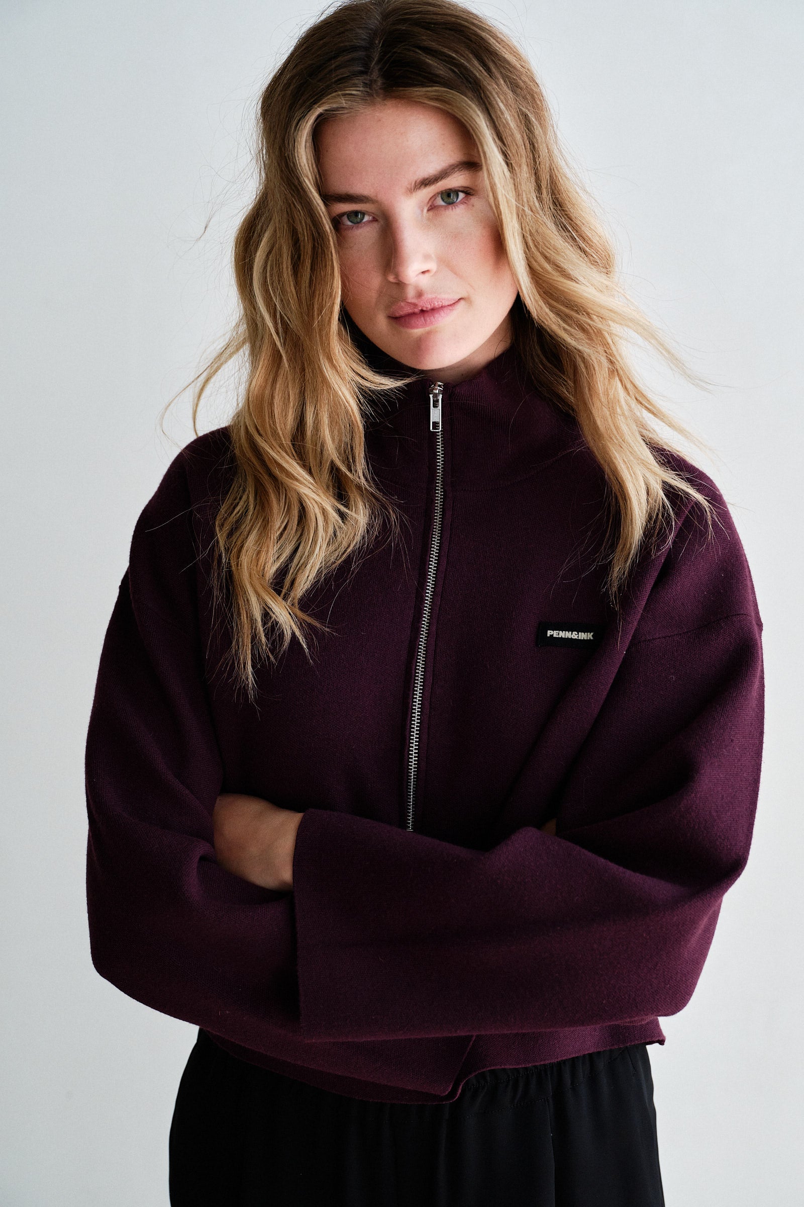 JUMPER (W26B420) AUBERGINE