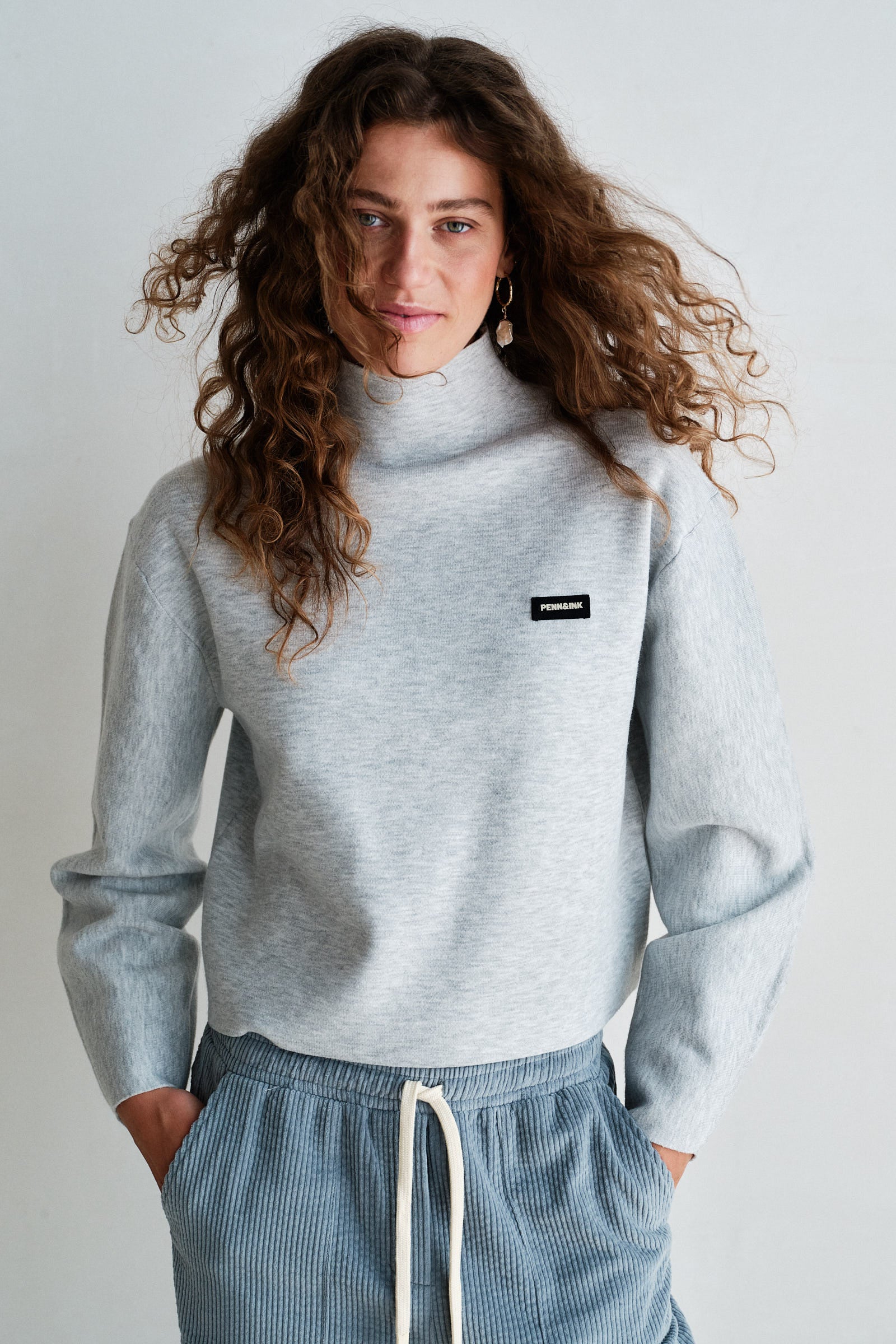 JUMPER (W26B421) GREY MELANGE