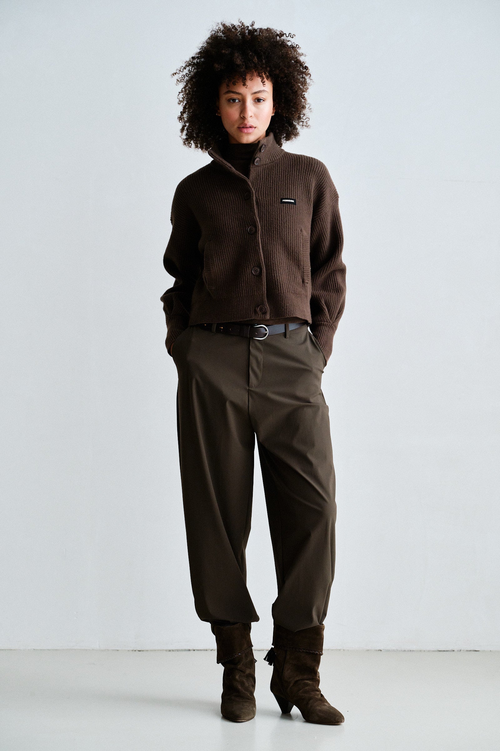 CARDIGAN (W26B427) TABAC