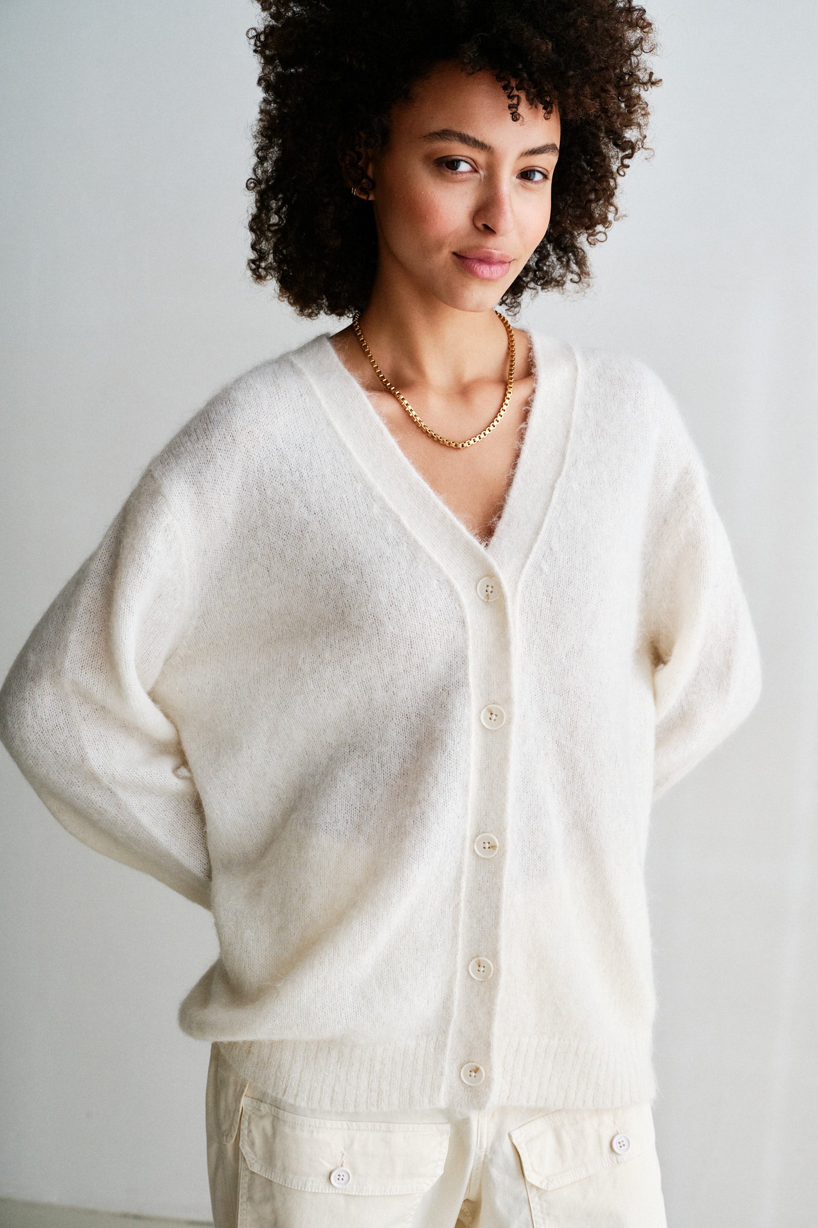 CARDIGAN (W26B429) ECRU