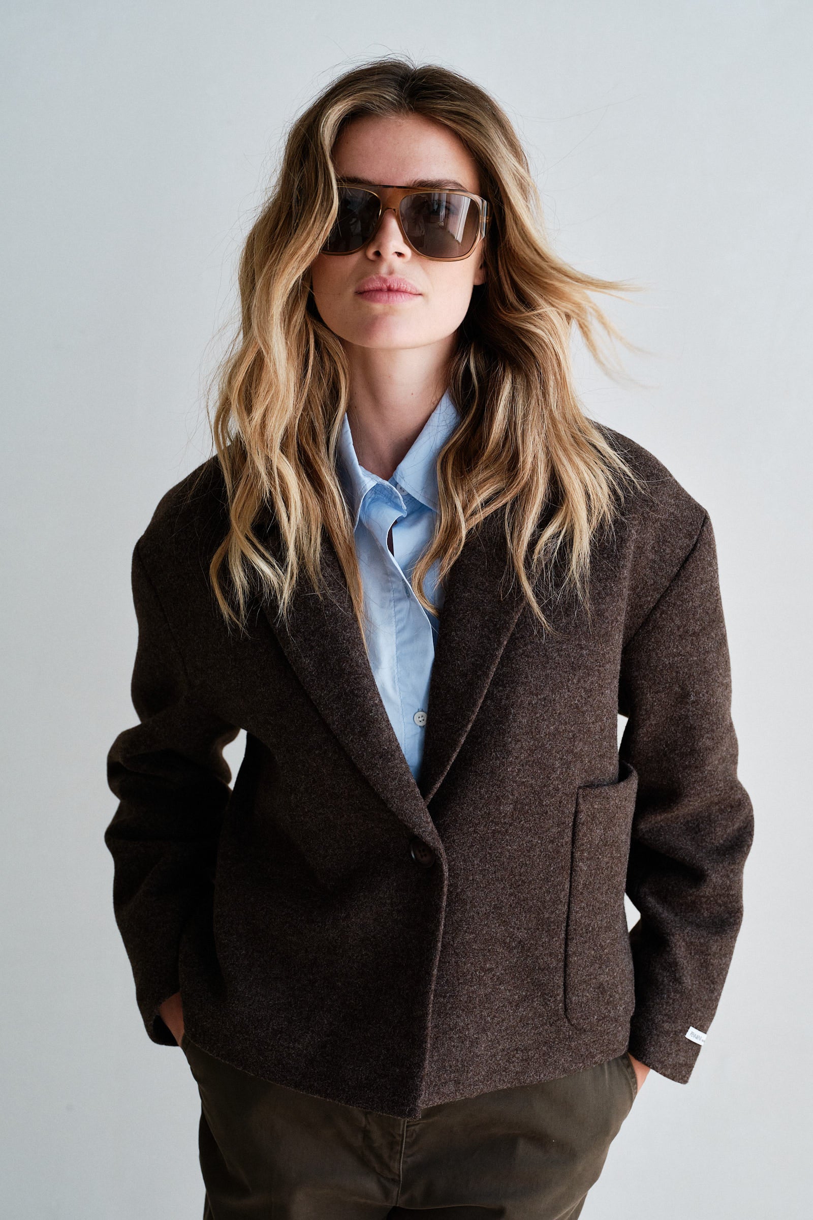 COAT (W26C381) TABAC