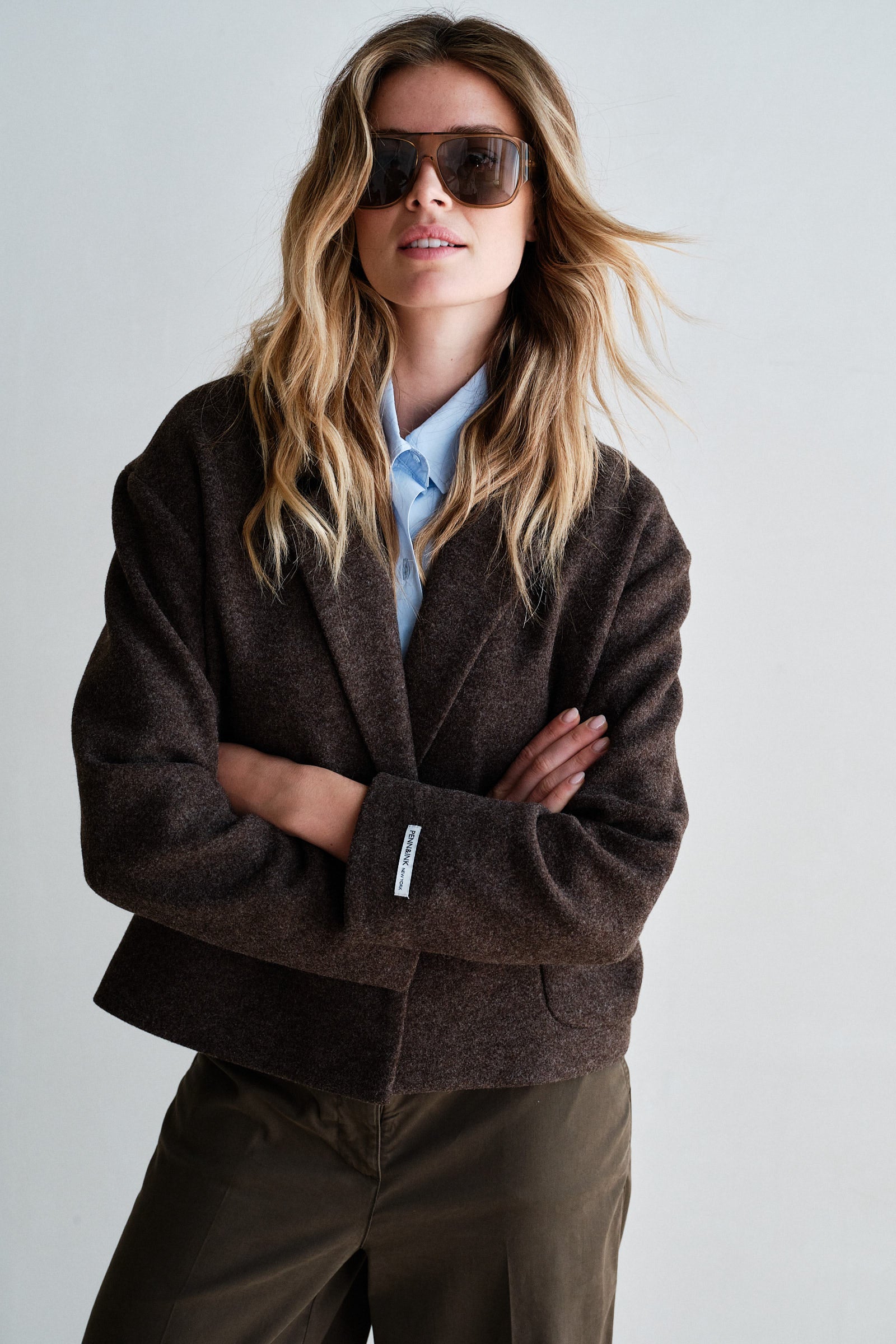 COAT (W26C381) TABAC