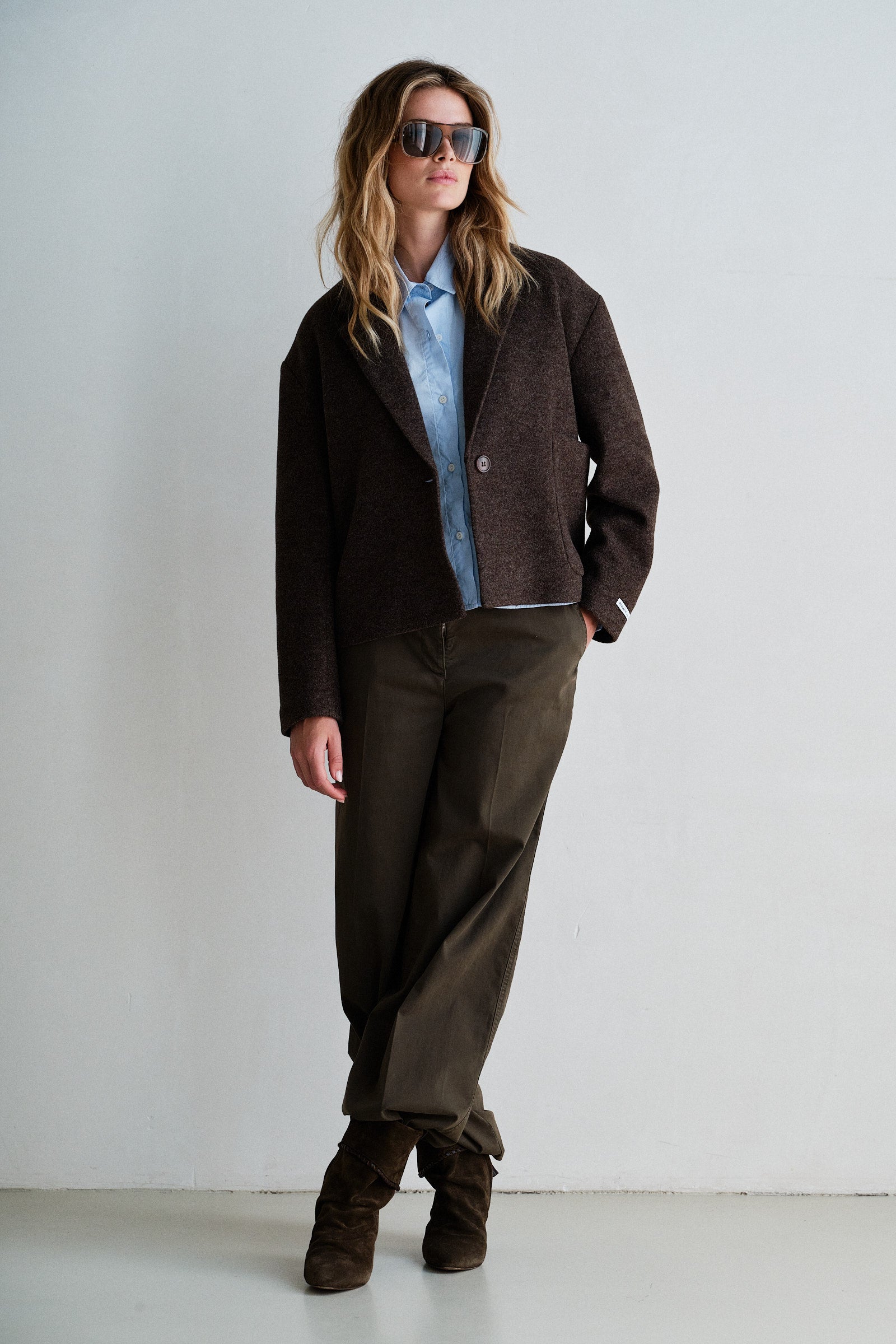 COAT (W26C381) TABAC