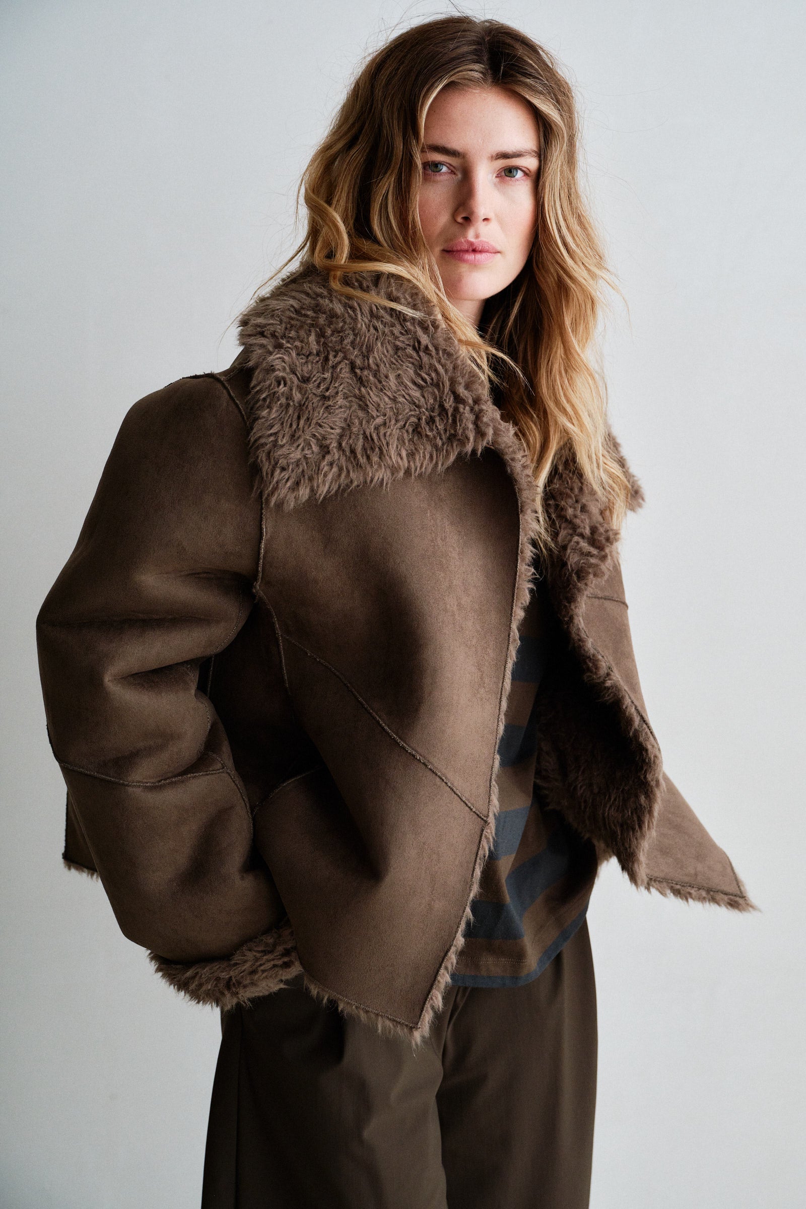 REVERSABLE COAT (W26C382) TABAC