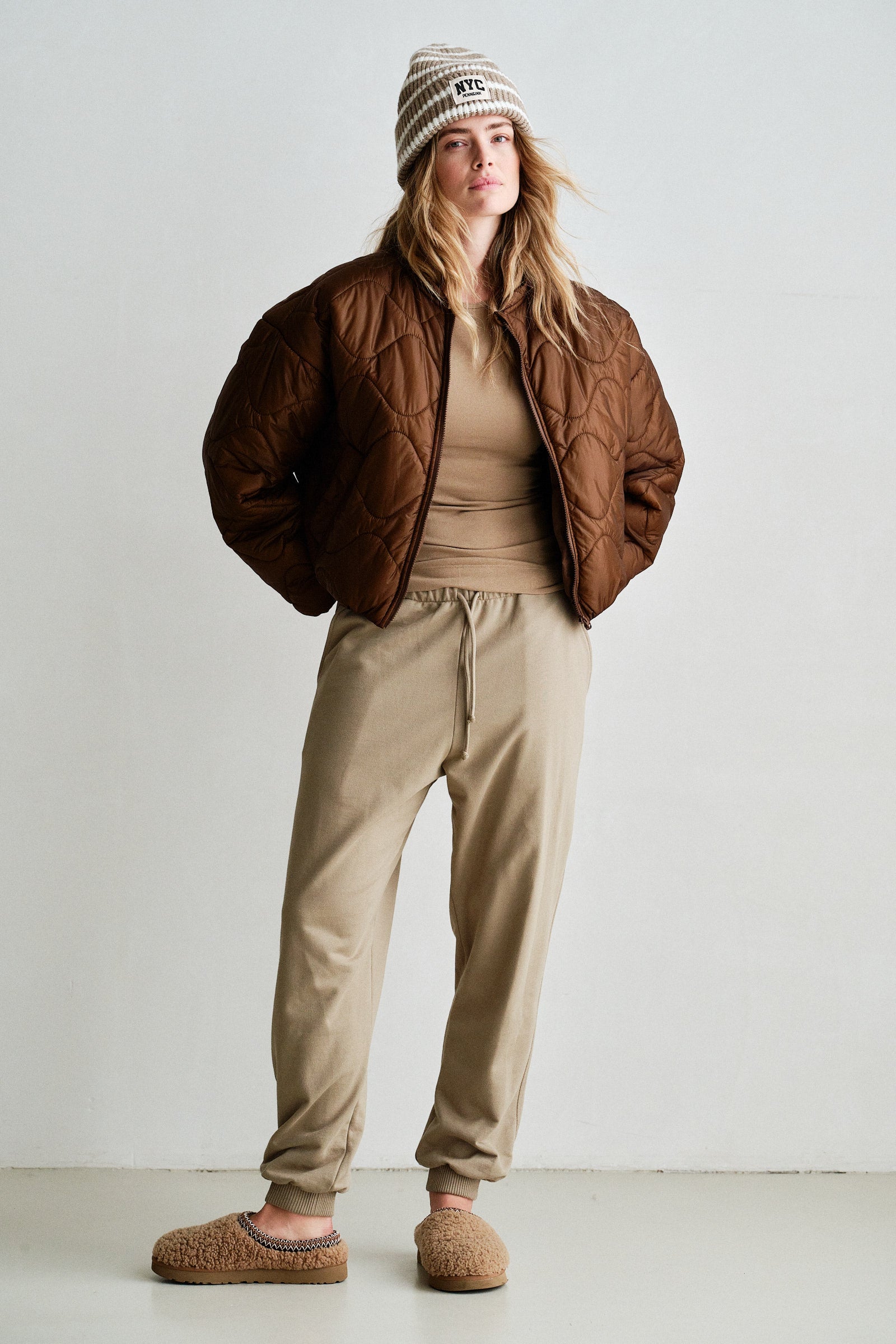COAT (W26C387) BROWN