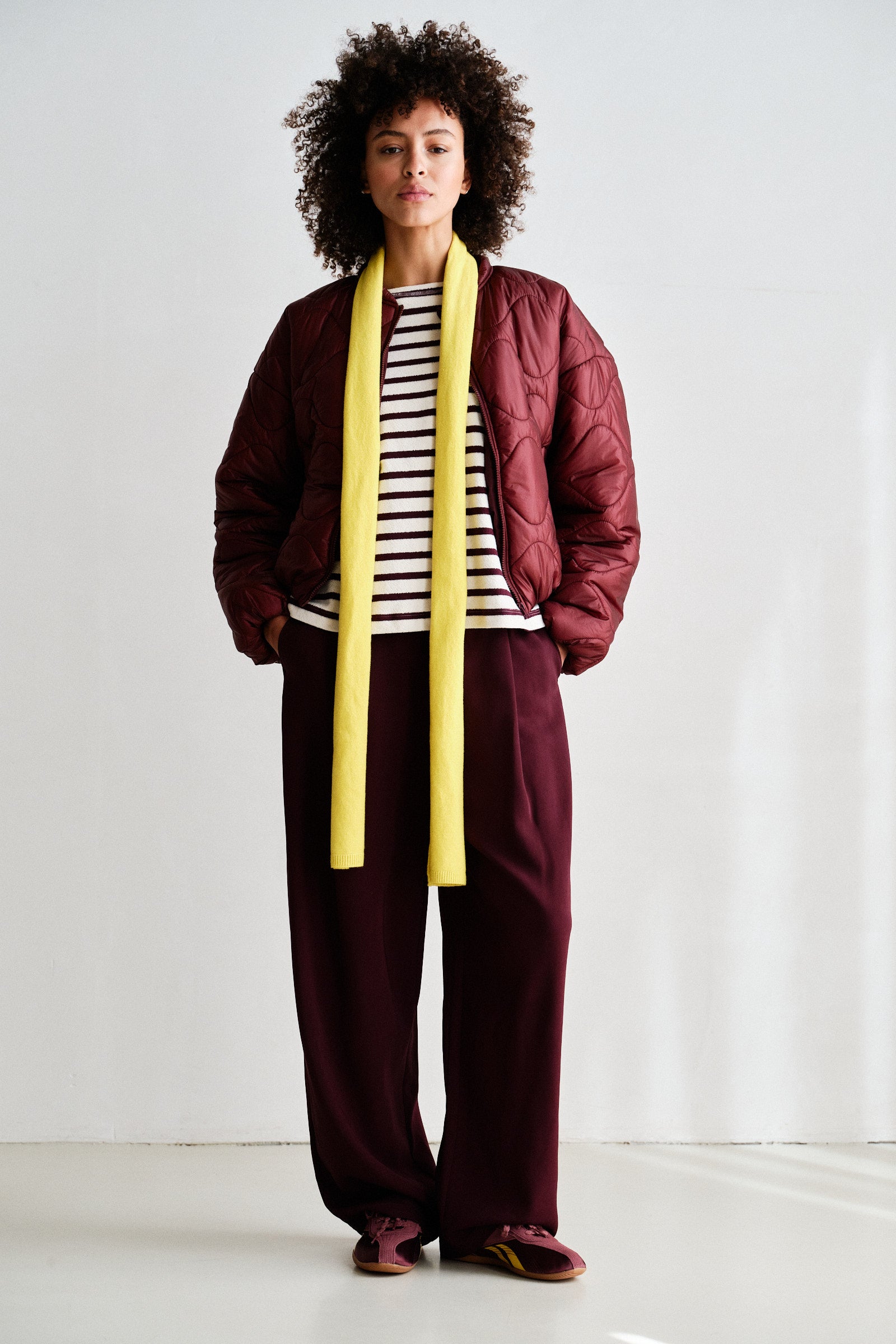 COAT (W26C387) AUBERGINE