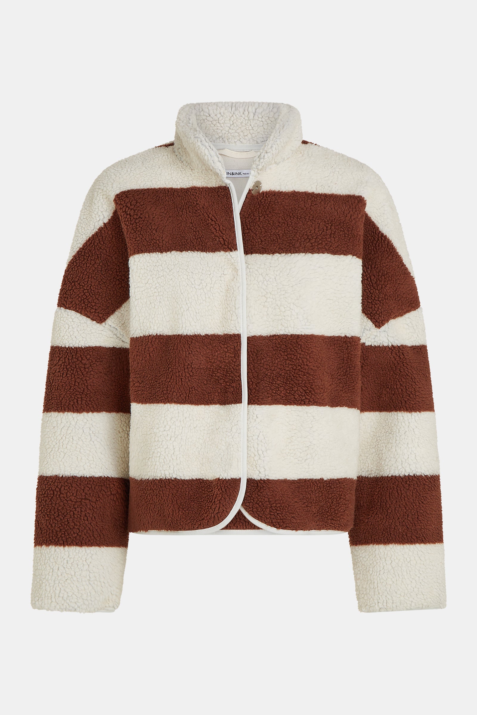 JACKET (W26C388) ECRU - BROWN