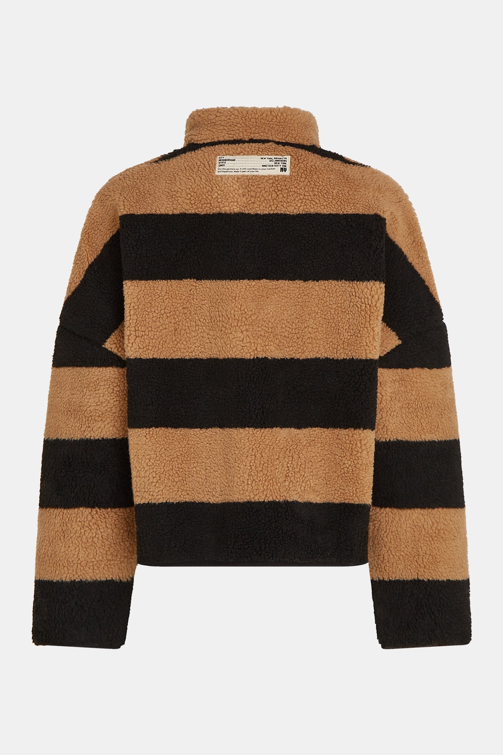 JACKET (W26C388) BLACK - BEIGE
