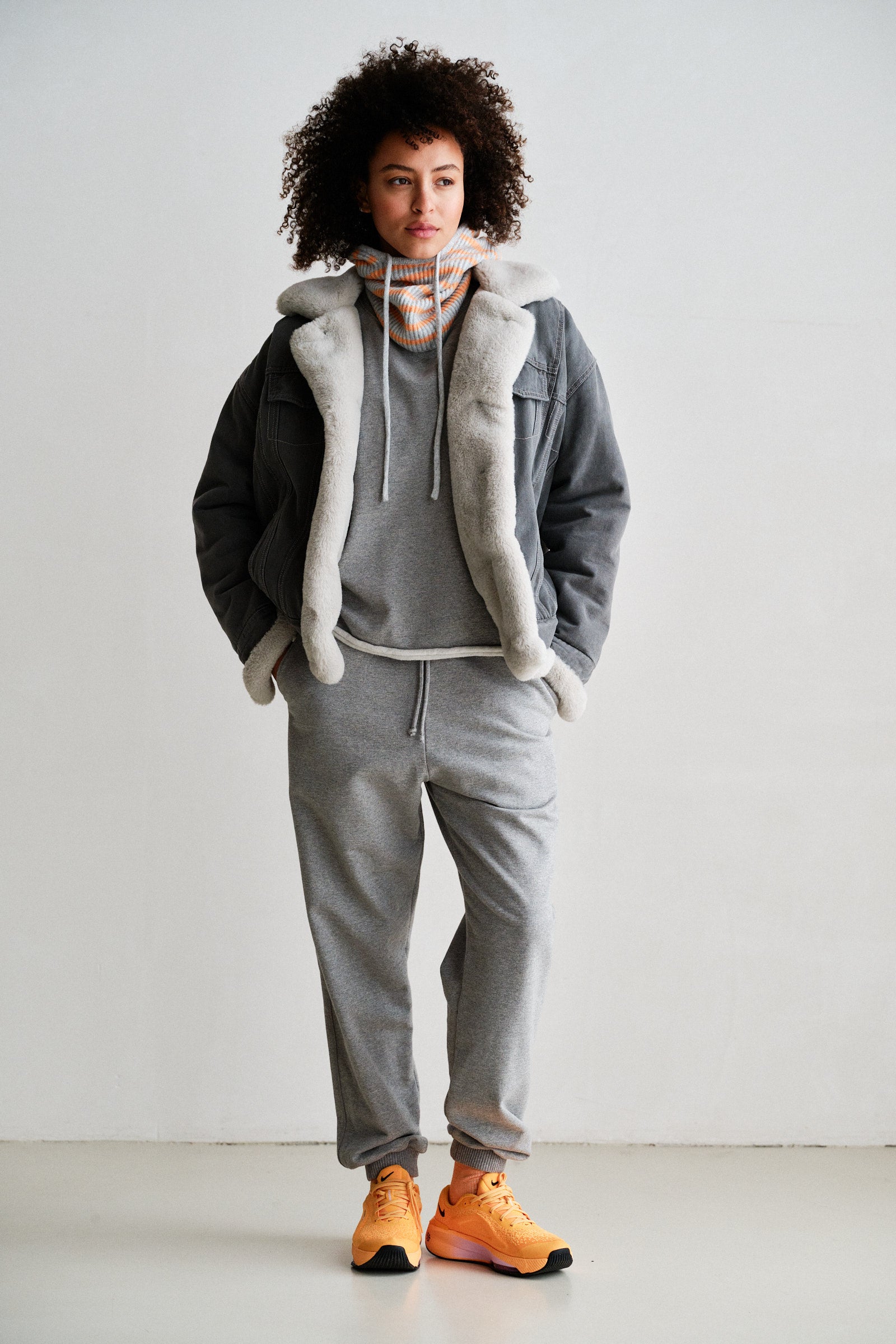 JACKET (W26C389) GREY JEANS