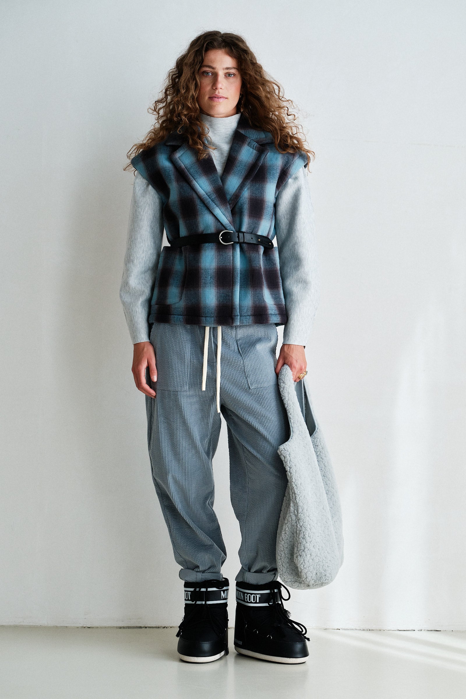 WAISTCOAT (W26C390) BLUE CHECK