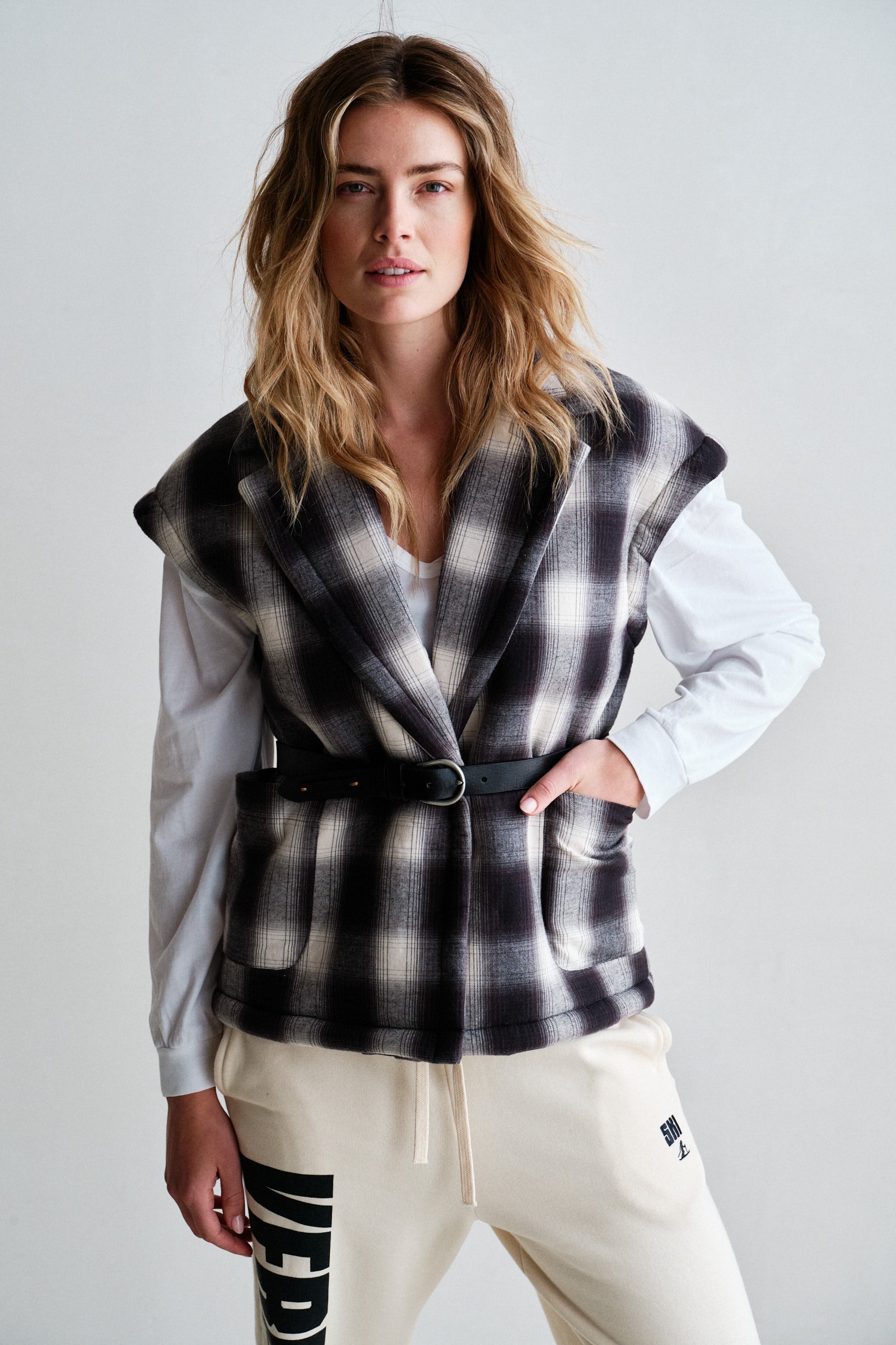 WAISTCOAT (W26C390) GREY CHECK