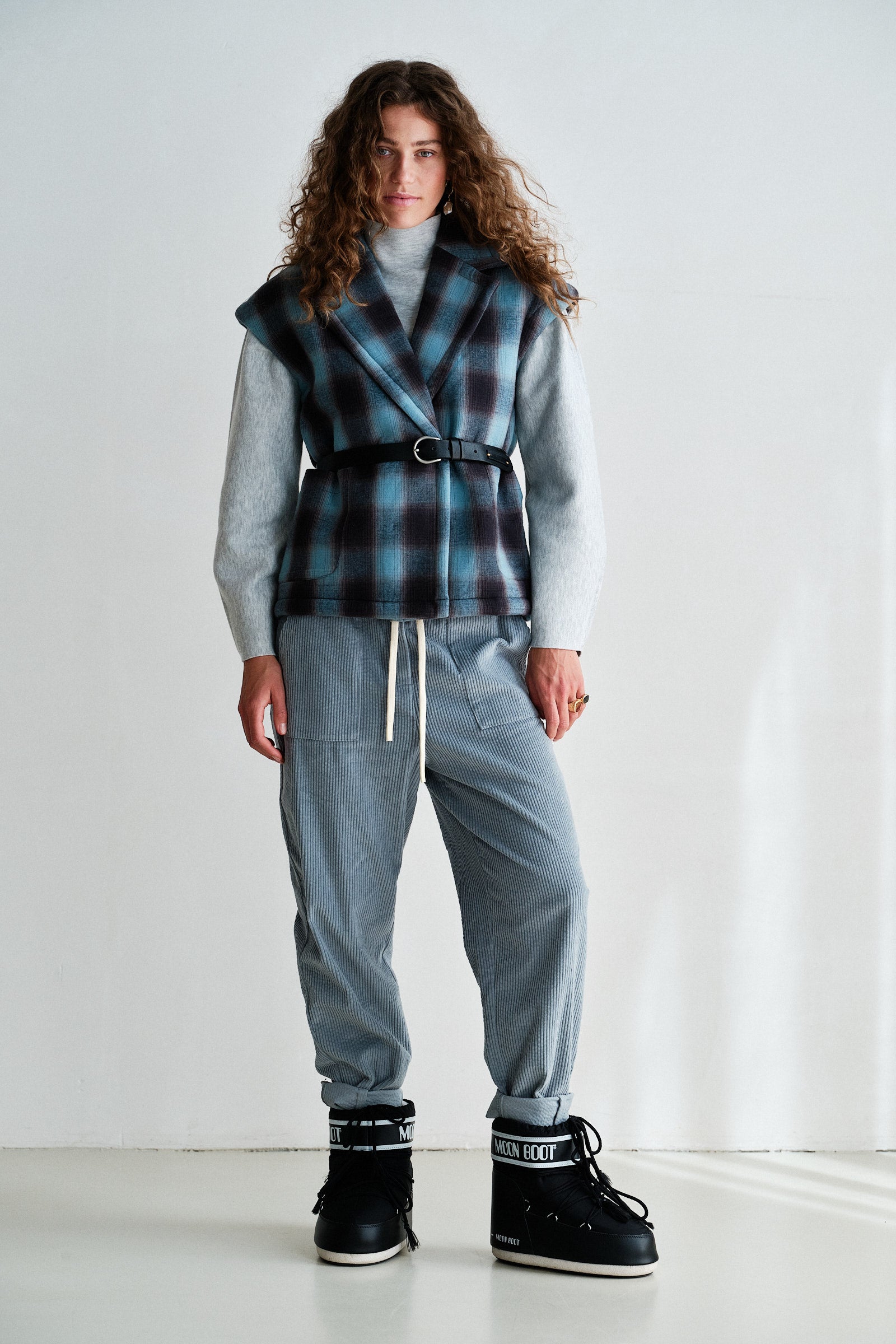 WAISTCOAT (W26C390) BLUE CHECK