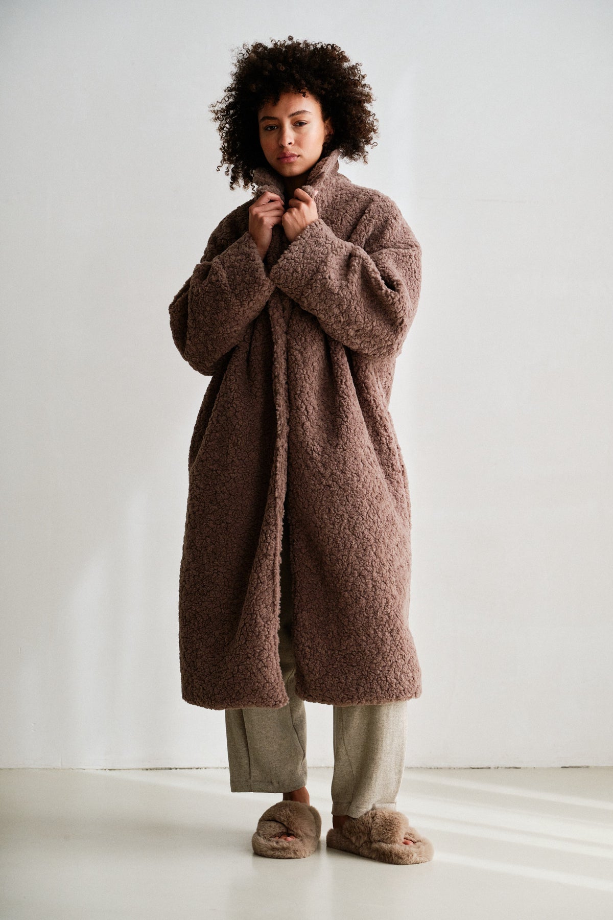 COAT (W26C392) TABAC