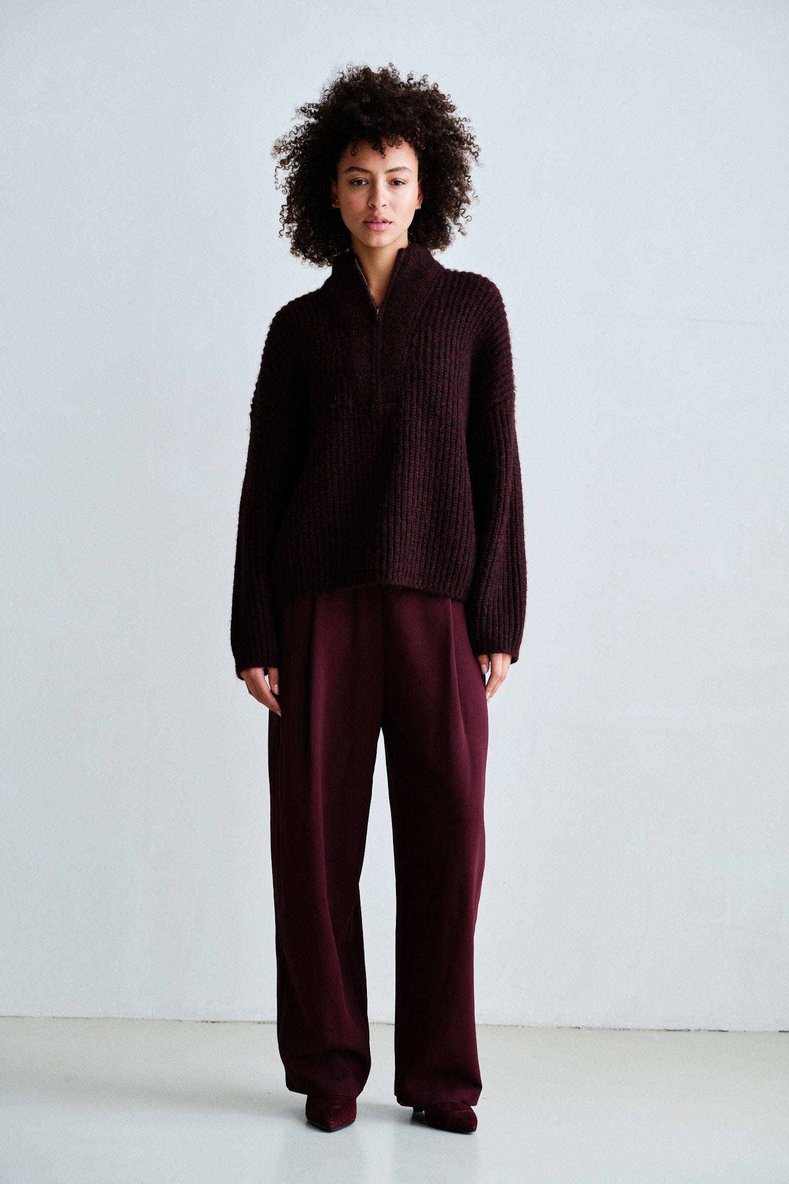 JUMPER (W26C395) AUBERGINE