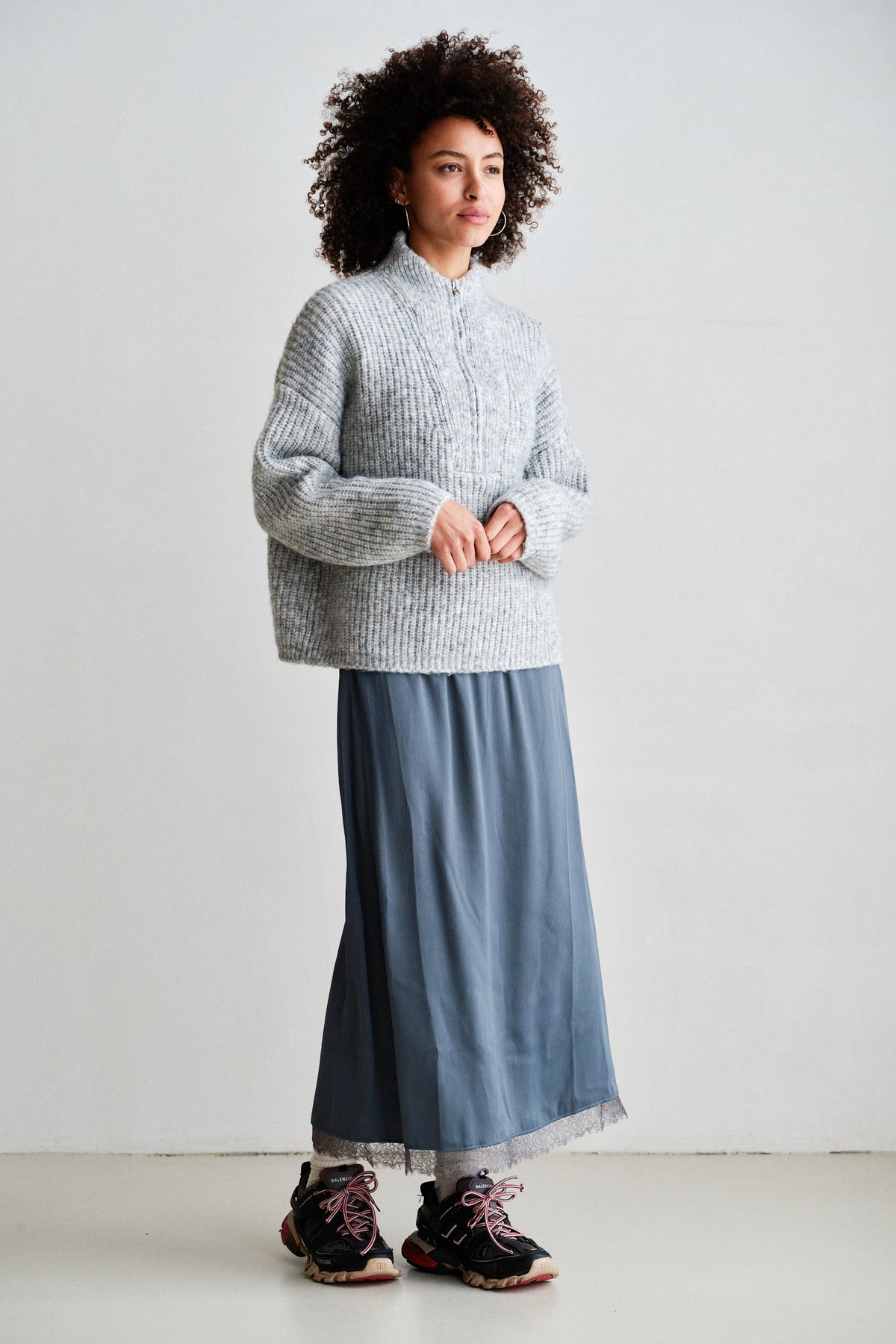 JUMPER (W26C395) GREY MELANGE