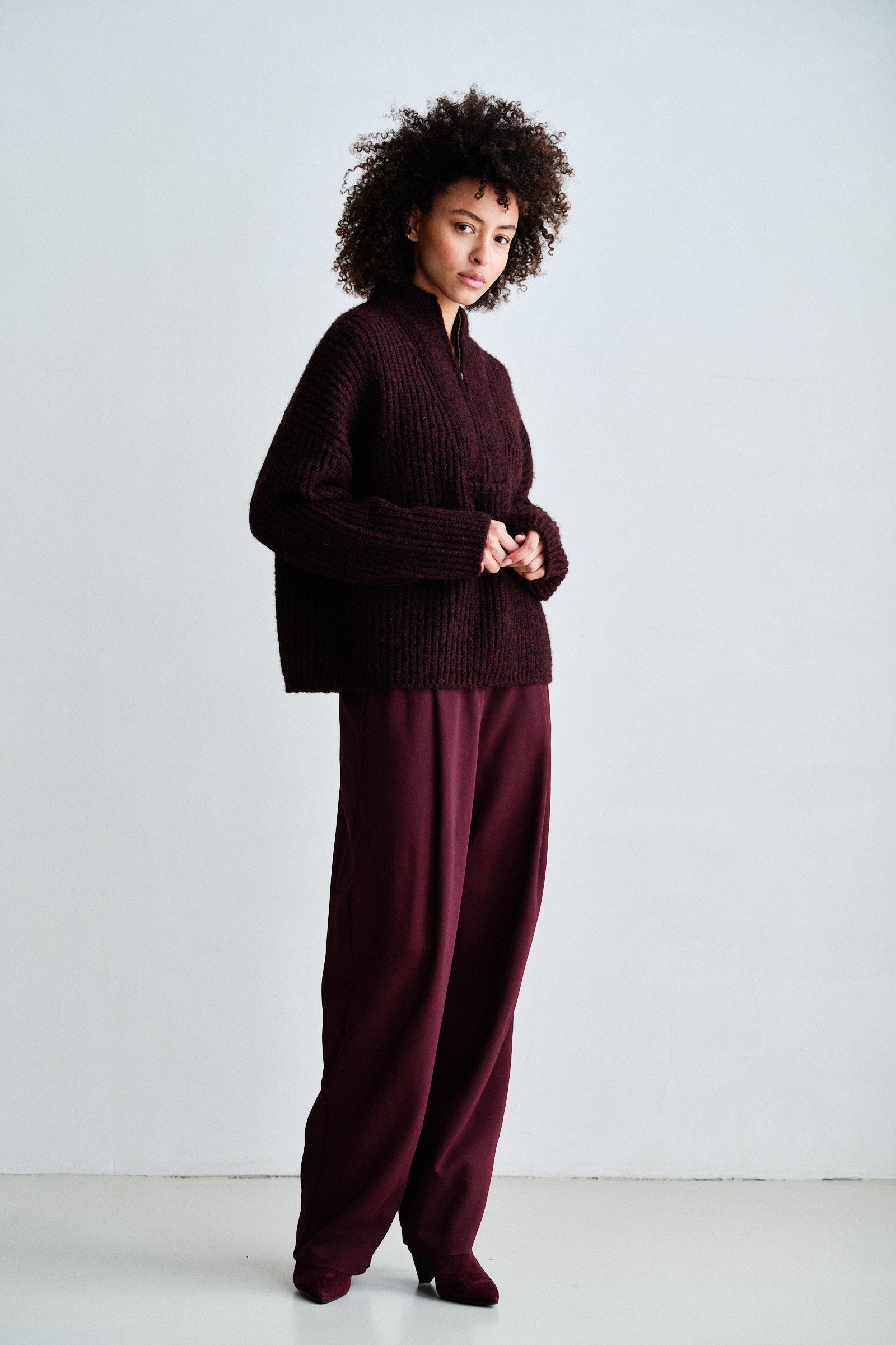 JUMPER (W26C395) AUBERGINE