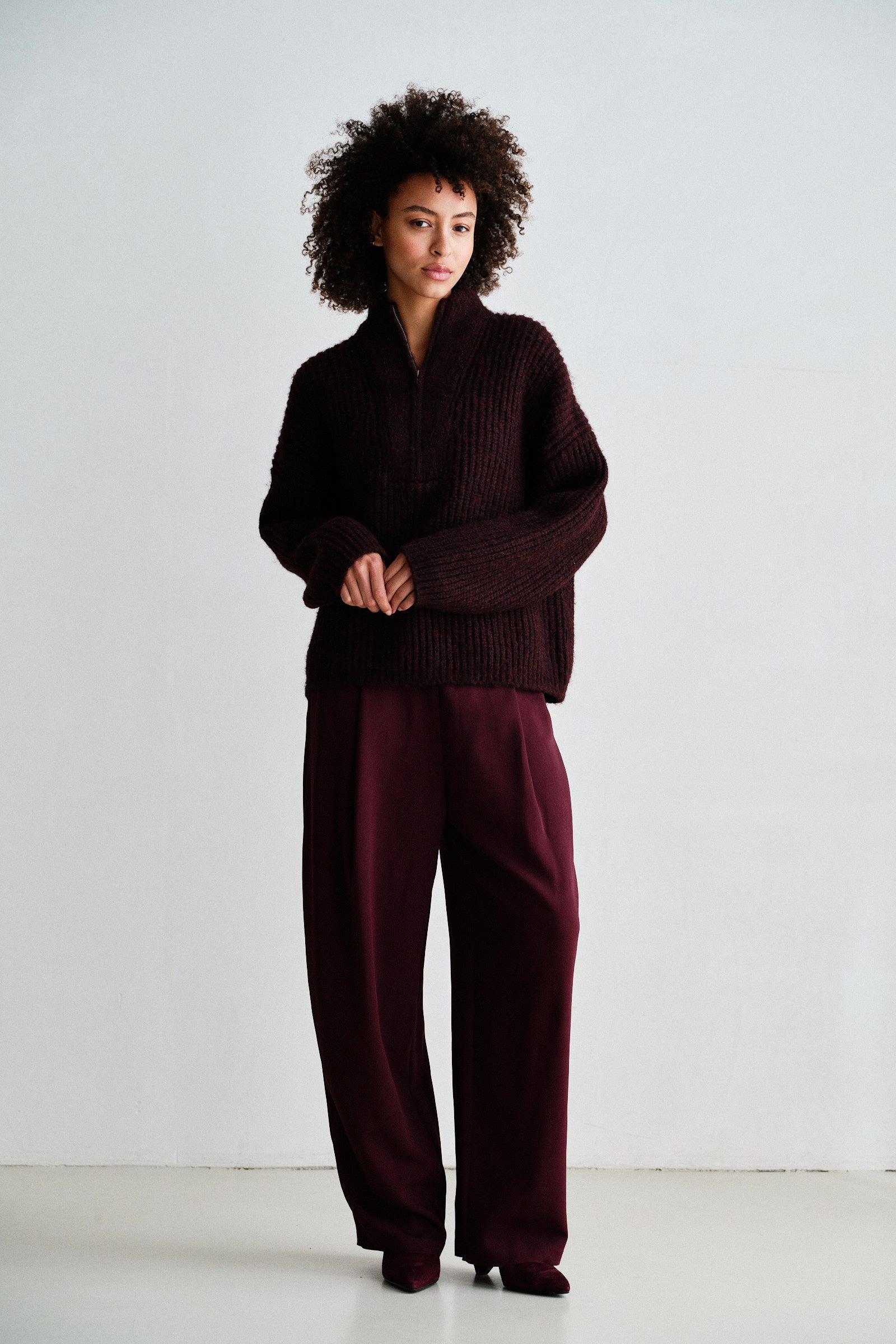 JUMPER (W26C395) AUBERGINE