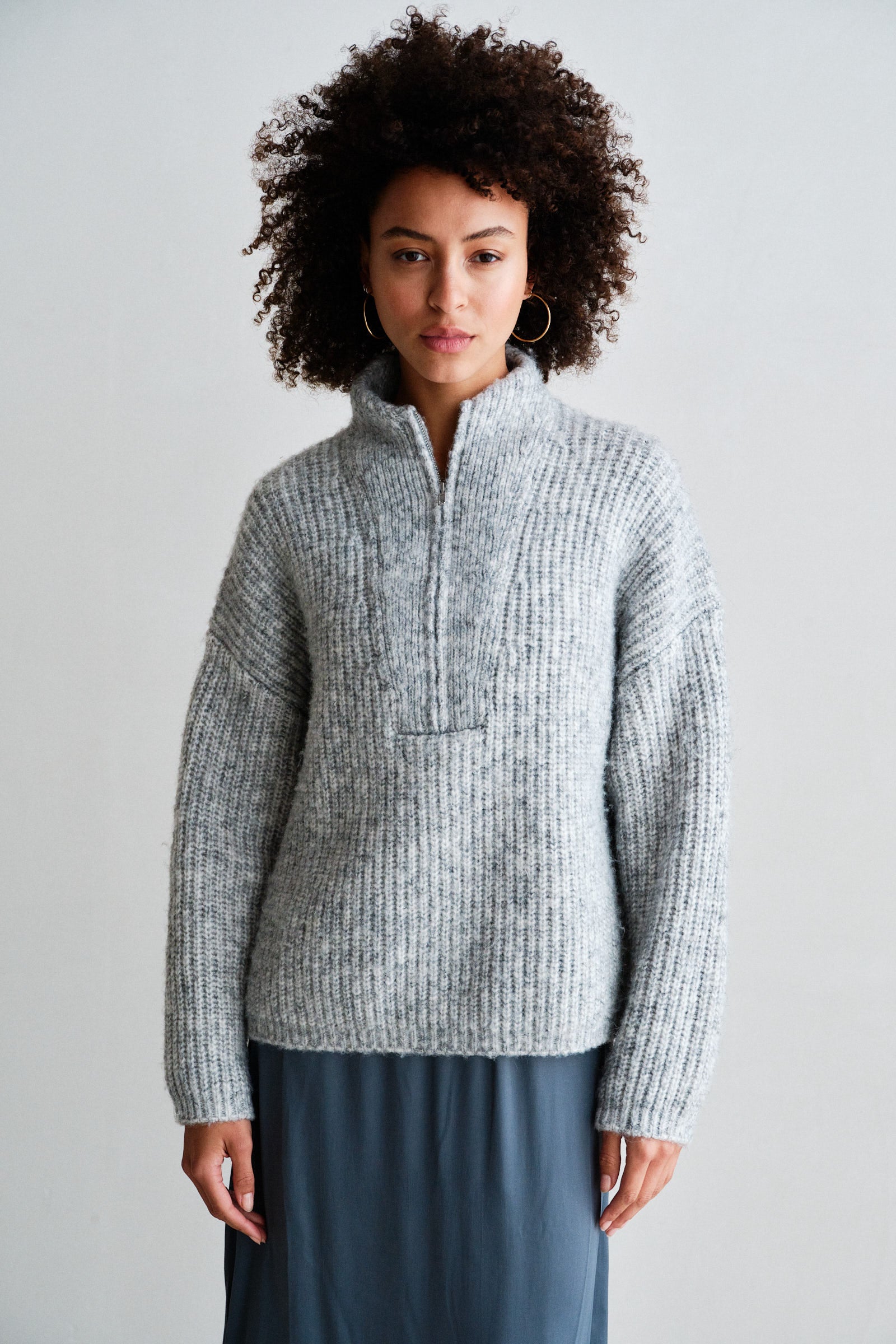 JUMPER (W26C395) GREY MELANGE
