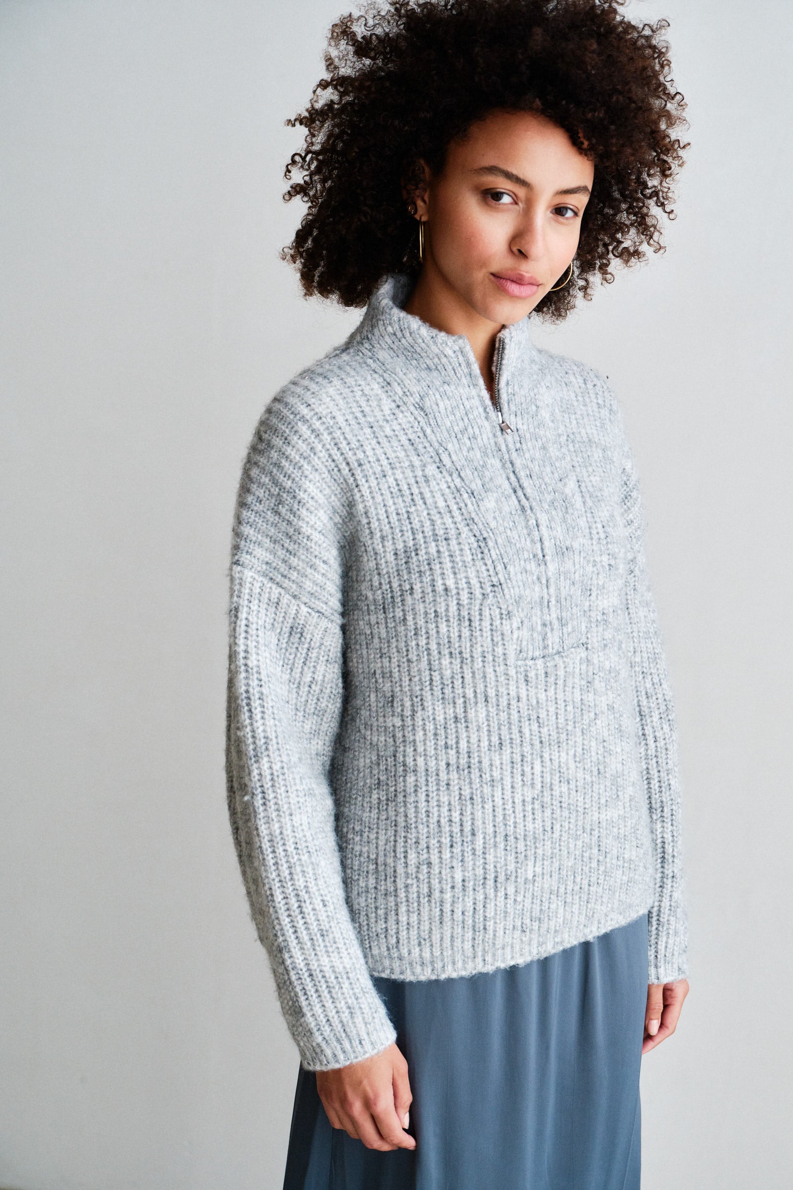 JUMPER (W26C395) GREY MELANGE