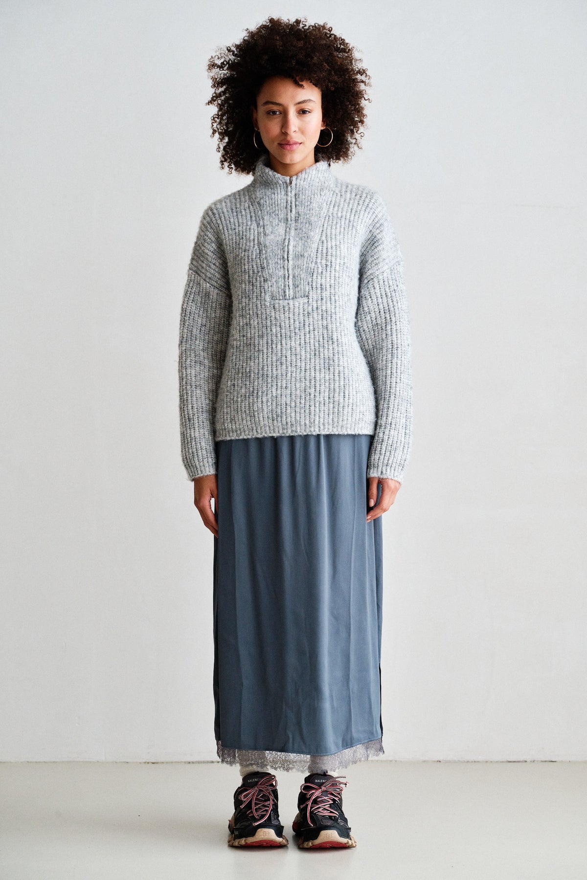 JUMPER (W26C395) GREY MELANGE