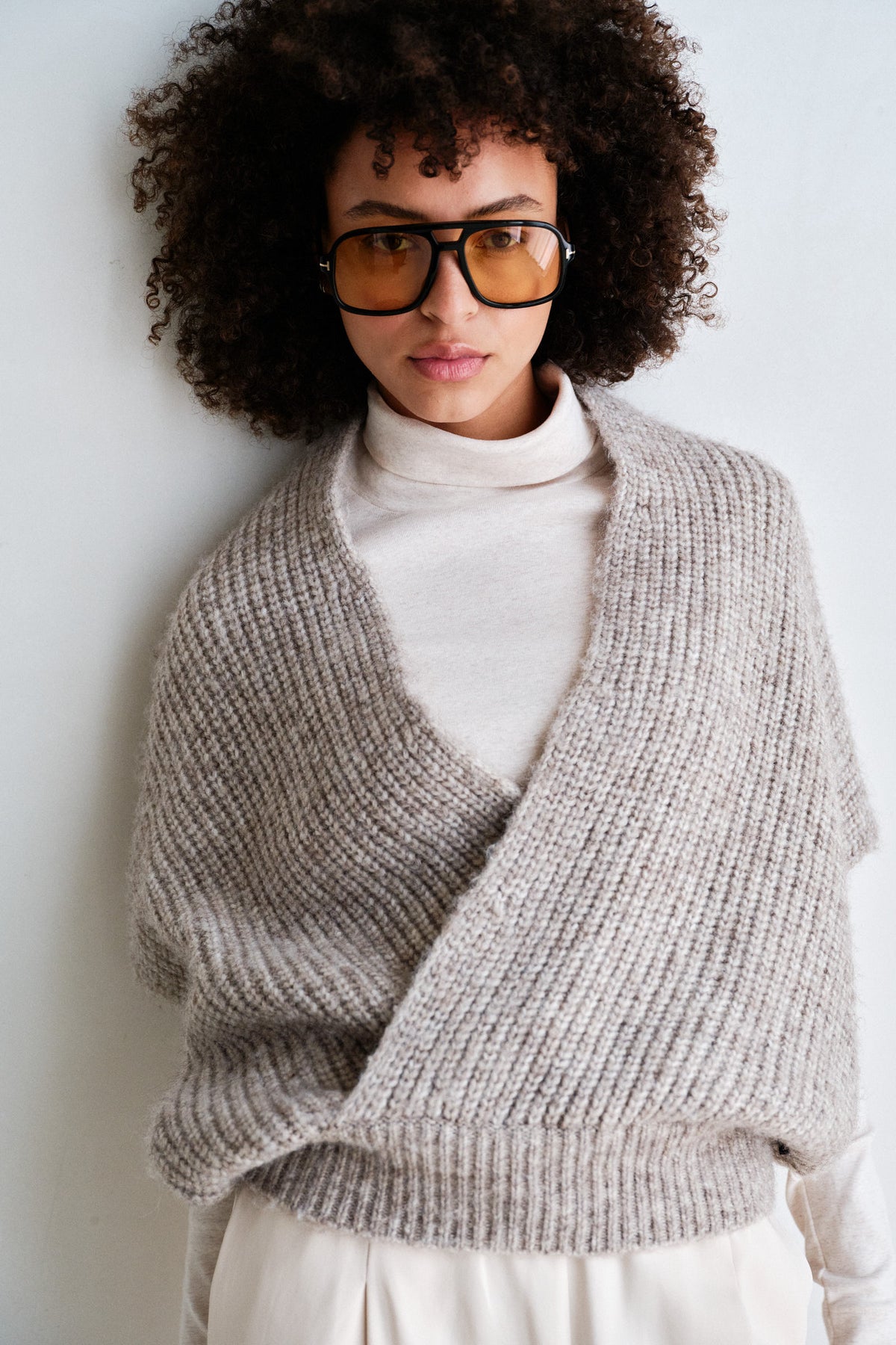 JUMPER (W26C396) BROWN MELANGE