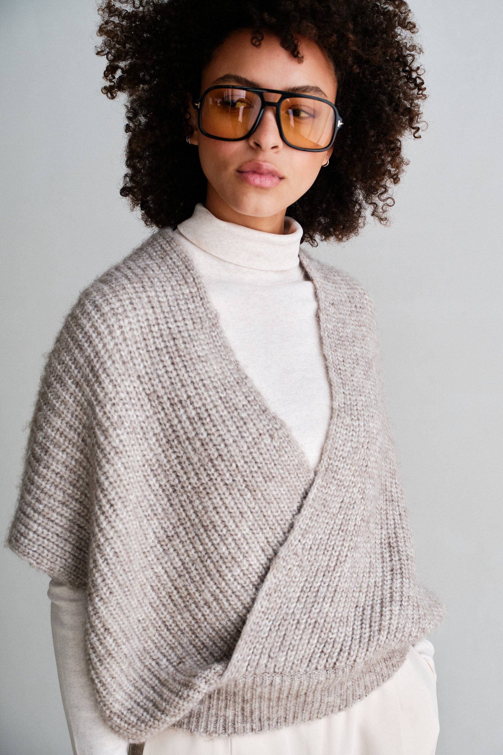 JUMPER (W26C396) BROWN MELANGE