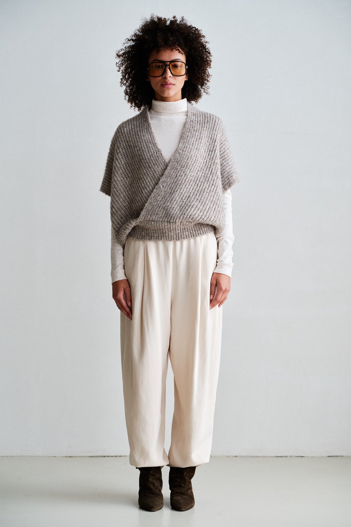 JUMPER (W26C396) BROWN MELANGE