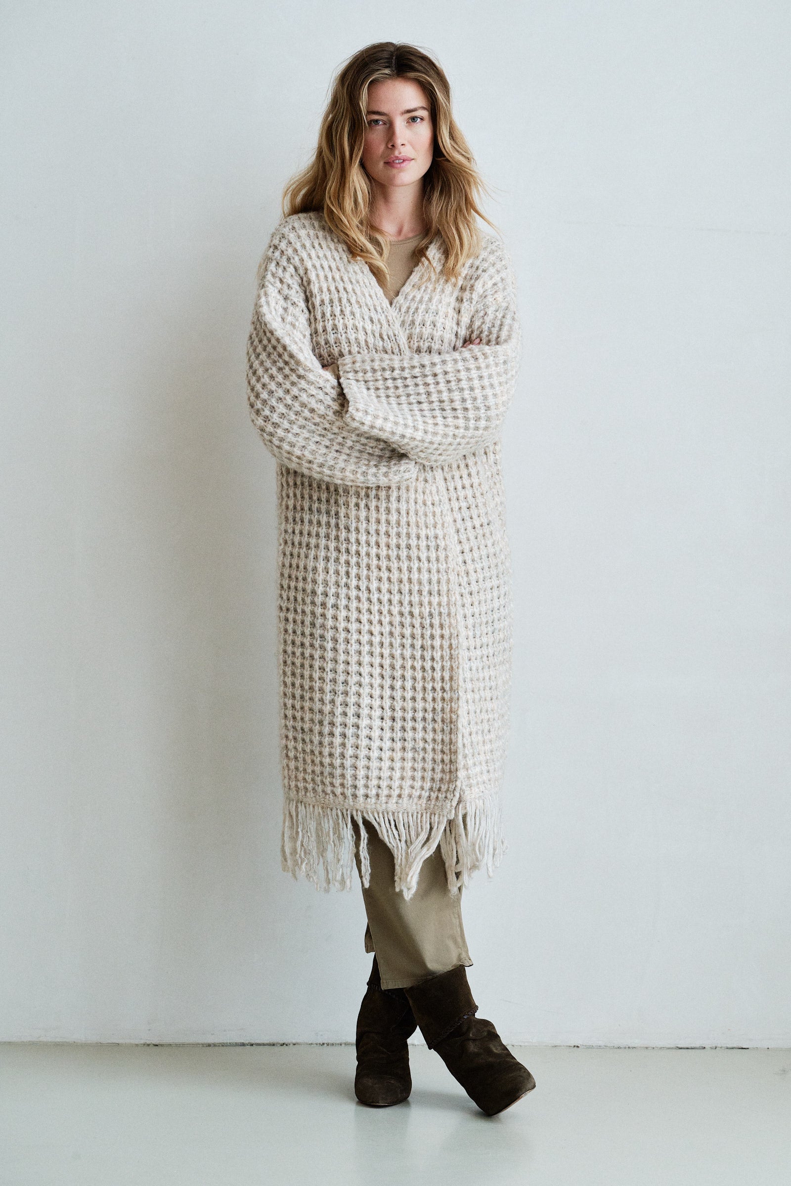 CARDIGAN (W26C397) NATUREL MELANGE