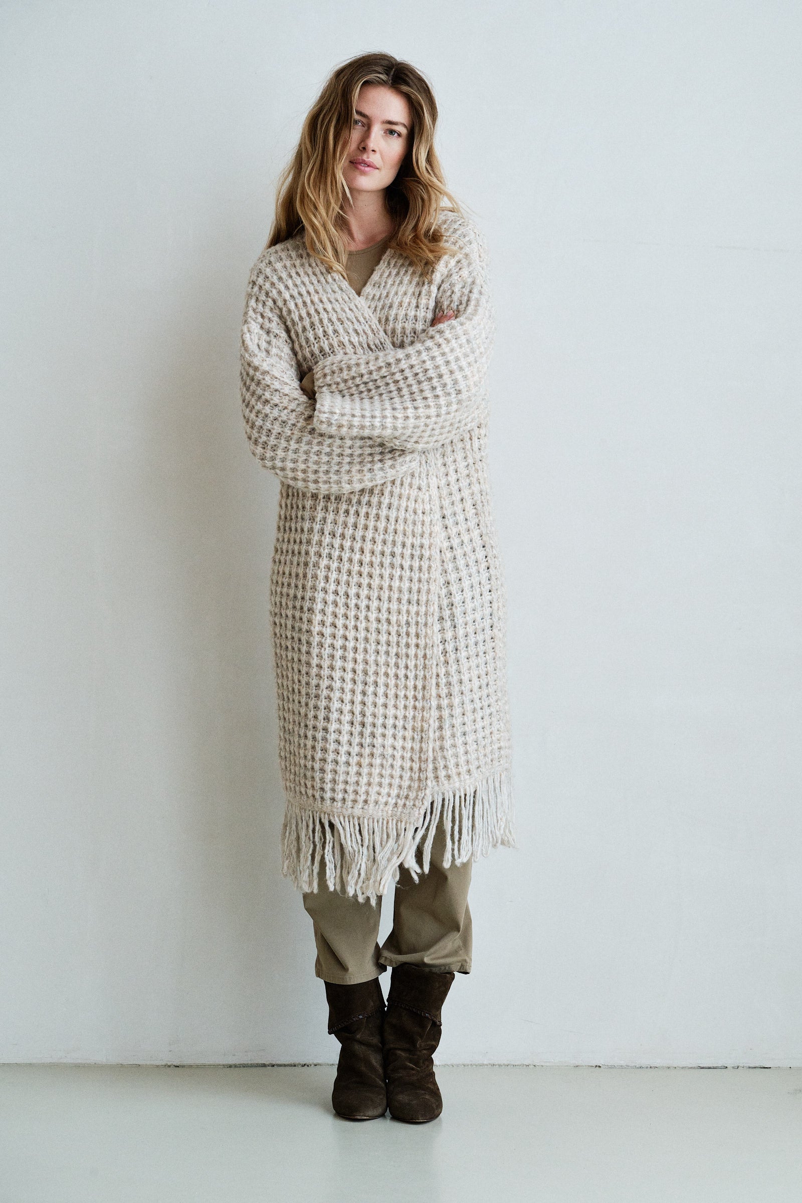 CARDIGAN (W26C397) NATUREL MELANGE