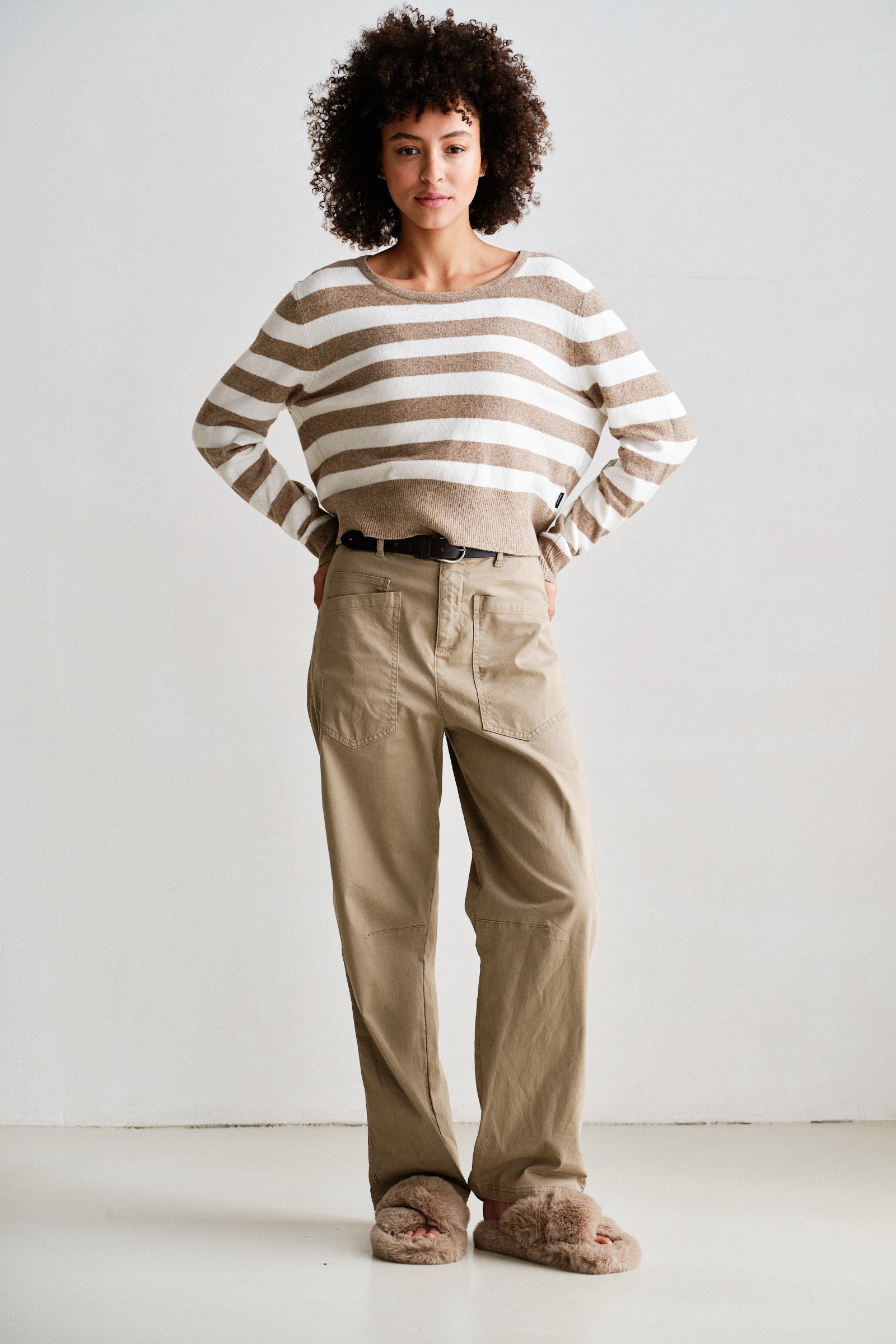 JUMPER  (W26C400) BROWN - ECRU