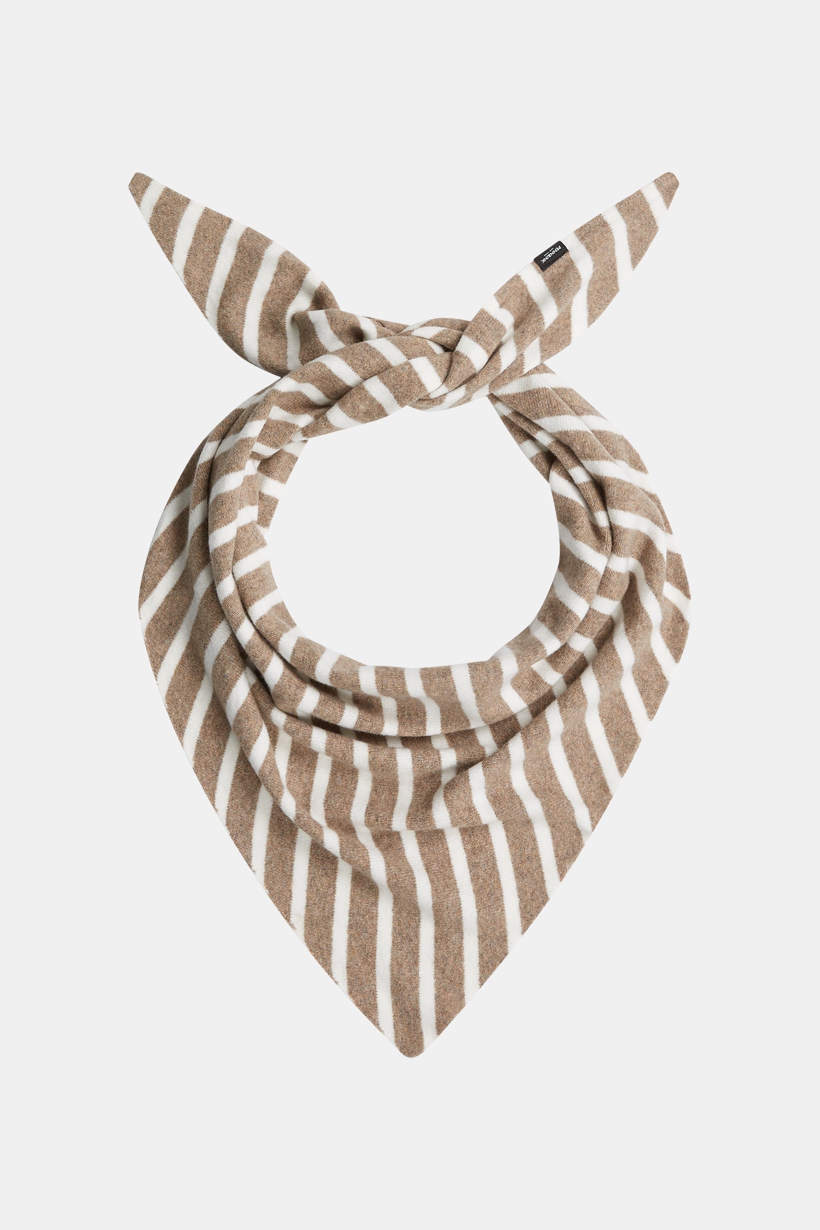 SCARF  (W26C416) BROWN - ECRU