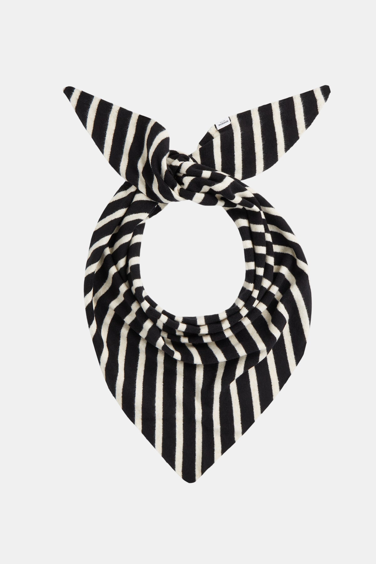 SCARF  (W26C416) BLACK - BEIGE