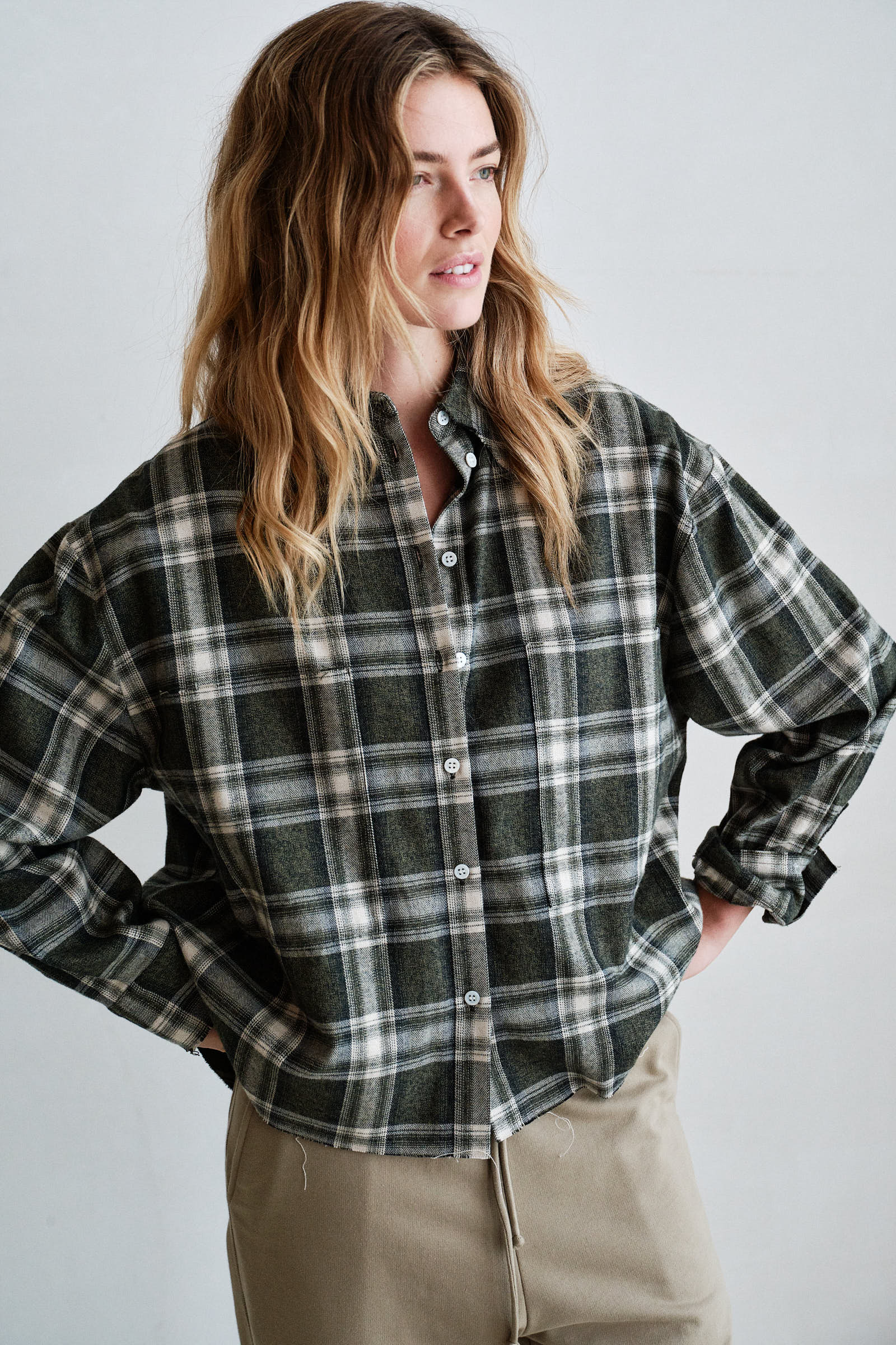 BLOUSE (W26C421) ANTRA CHECK