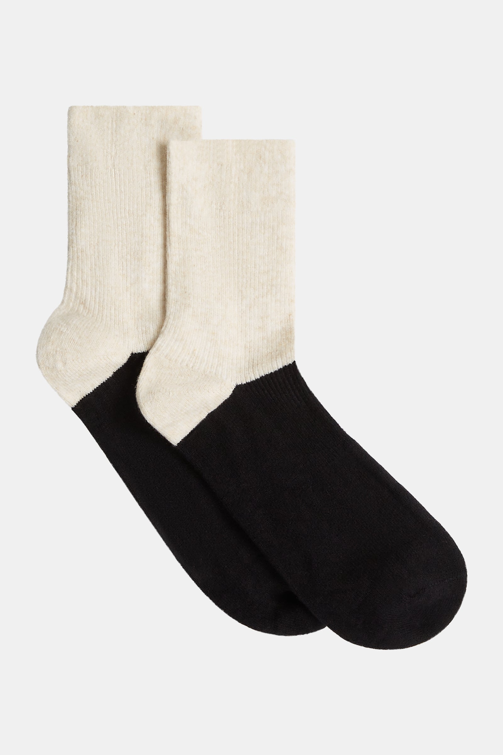 SOCKS (W26C423) BLACK - BEIGE