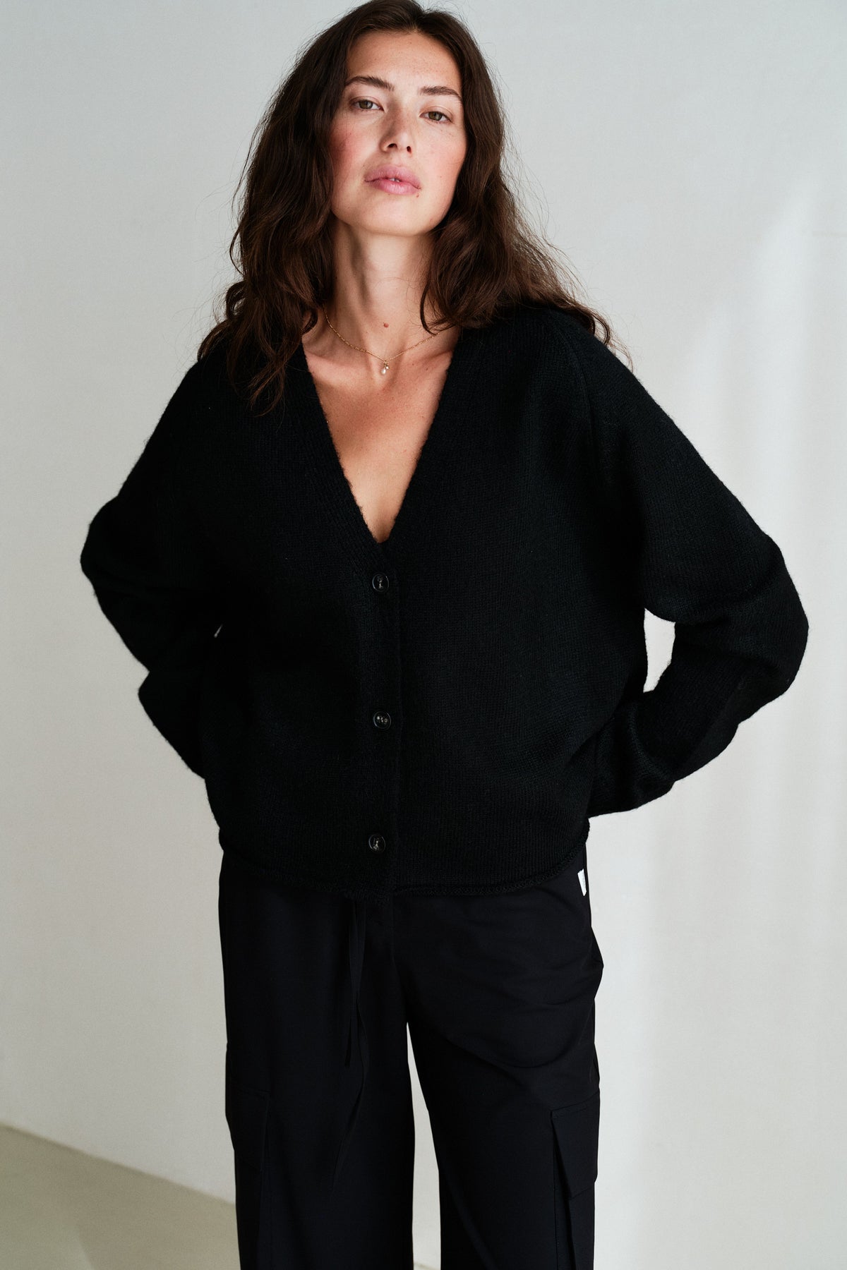 CARDIGAN (W26C432LTD) BLACK
