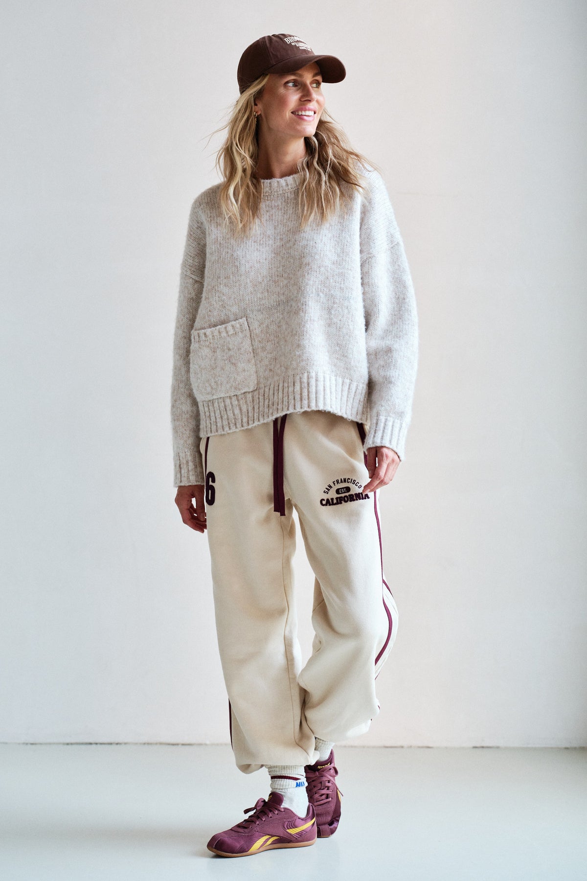 JUMPER (W26C433LTD) BEIGE MELANGE